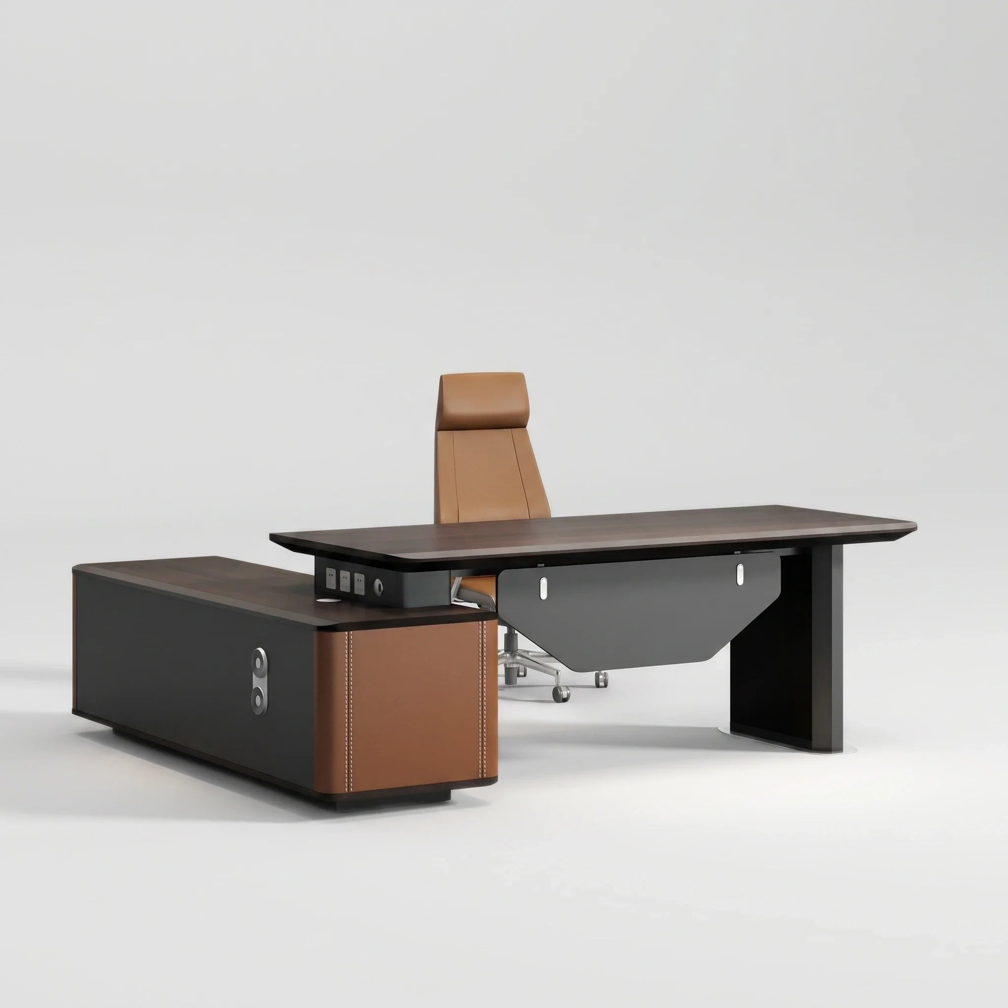 Bentley · Modern L-Shaped Executive Desk