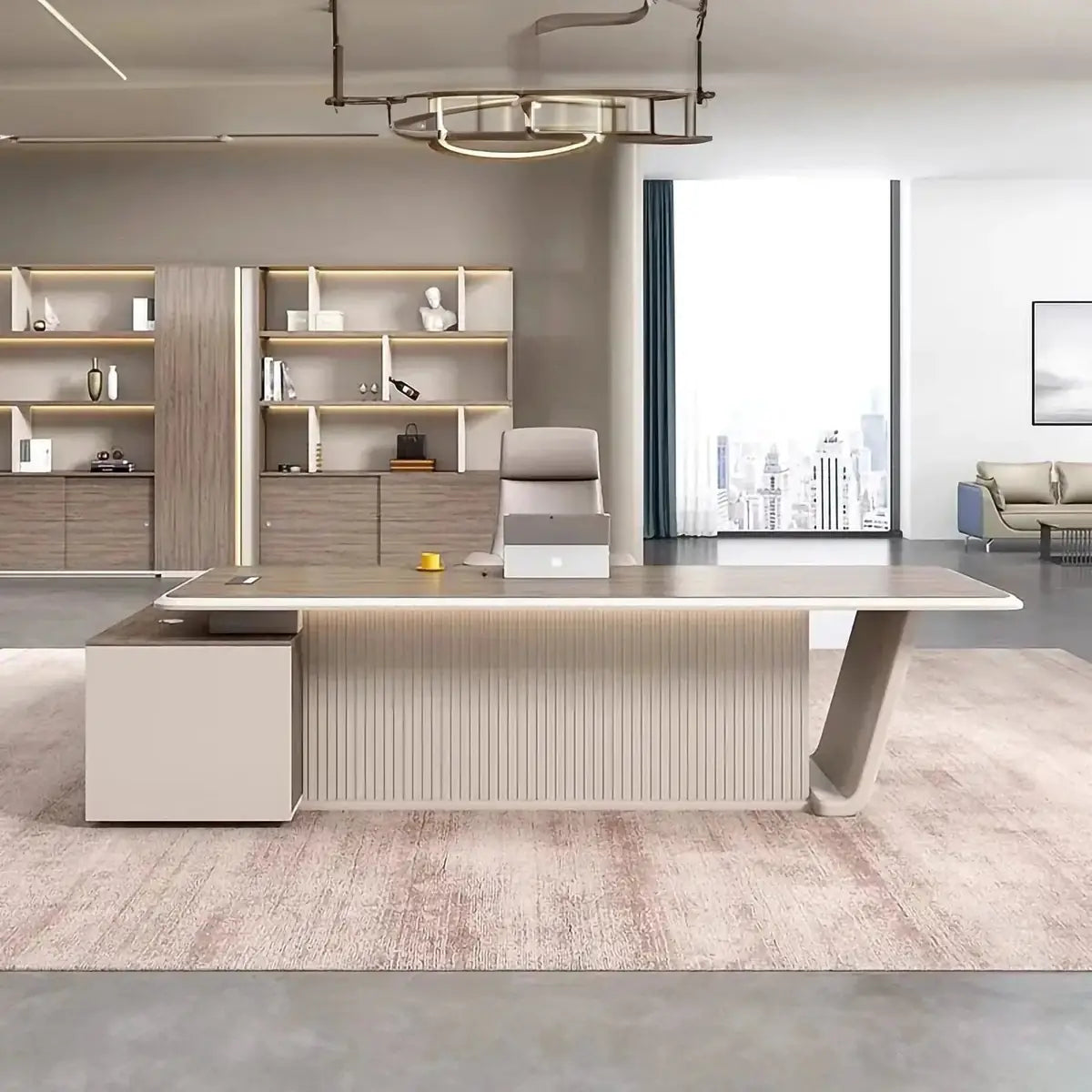 Brimley · Modern L-Shaped Executive Desk