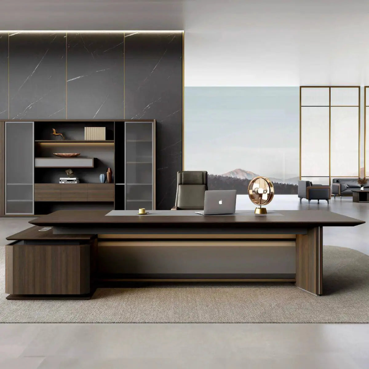 Brontë · Modern L-Shaped Executive Desk
