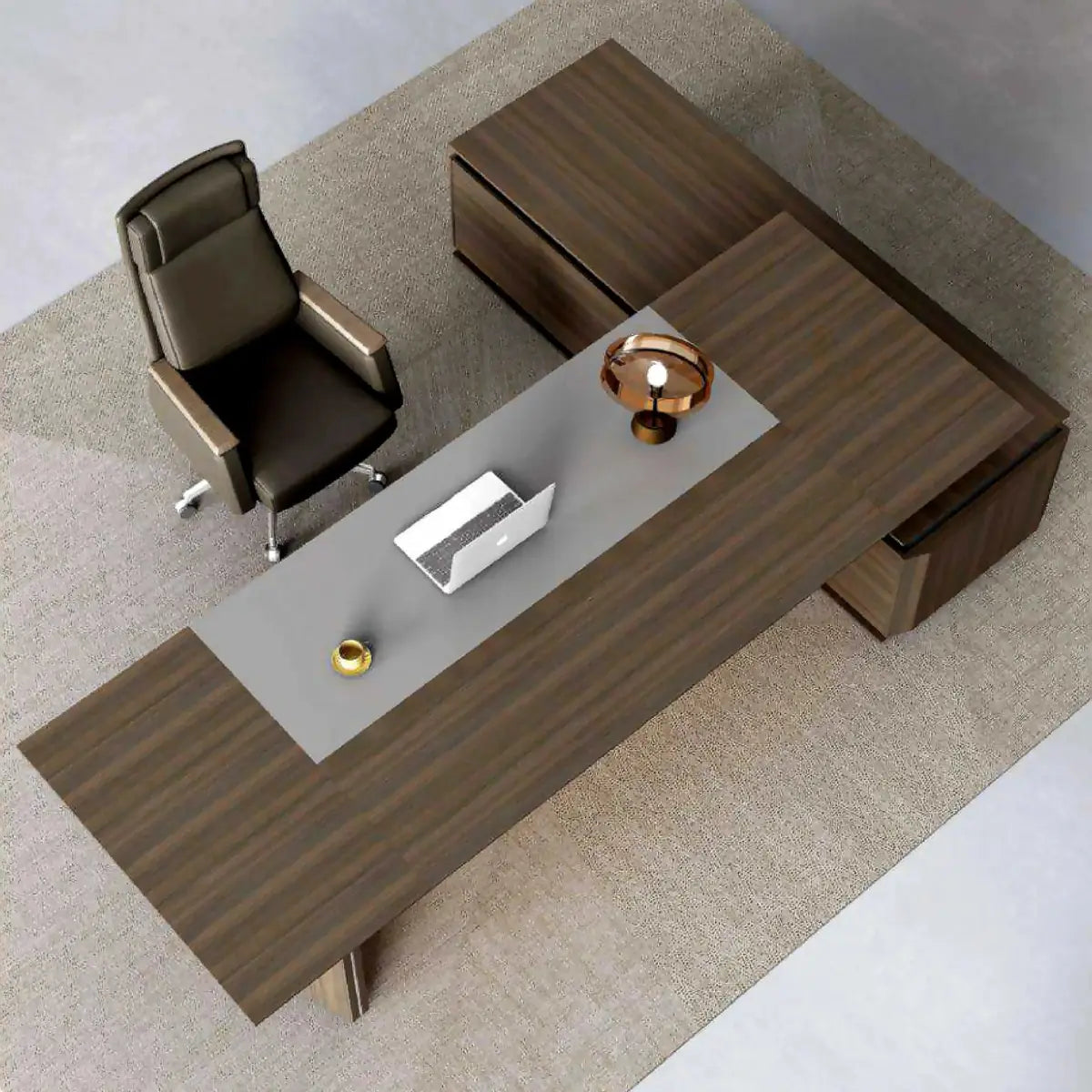 Brontë · Modern L-Shaped Executive Desk