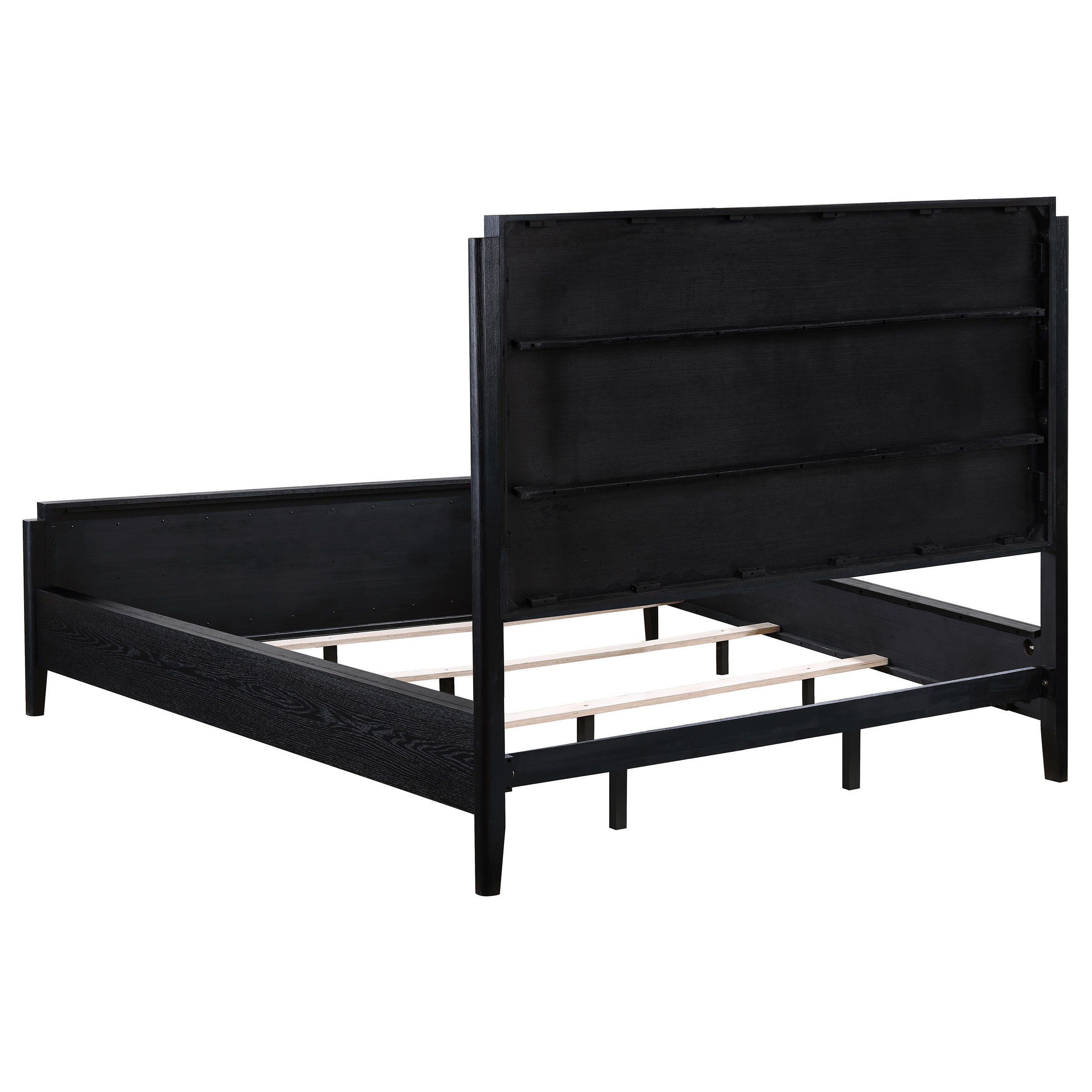 Brookmead 60-inch Upholstered California King Bed Black