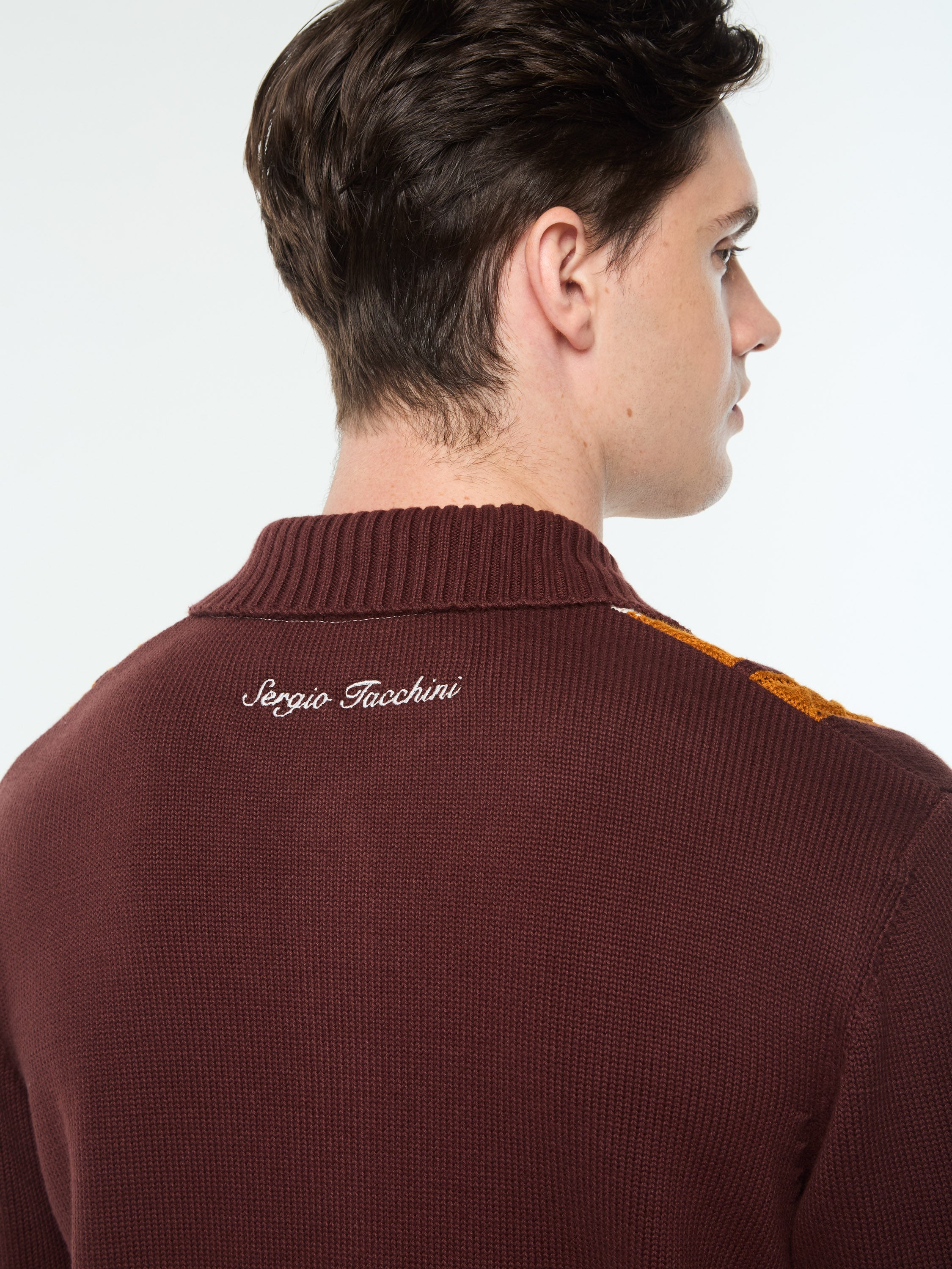 Bruni Knit Cardigan- Bitter Chocolate