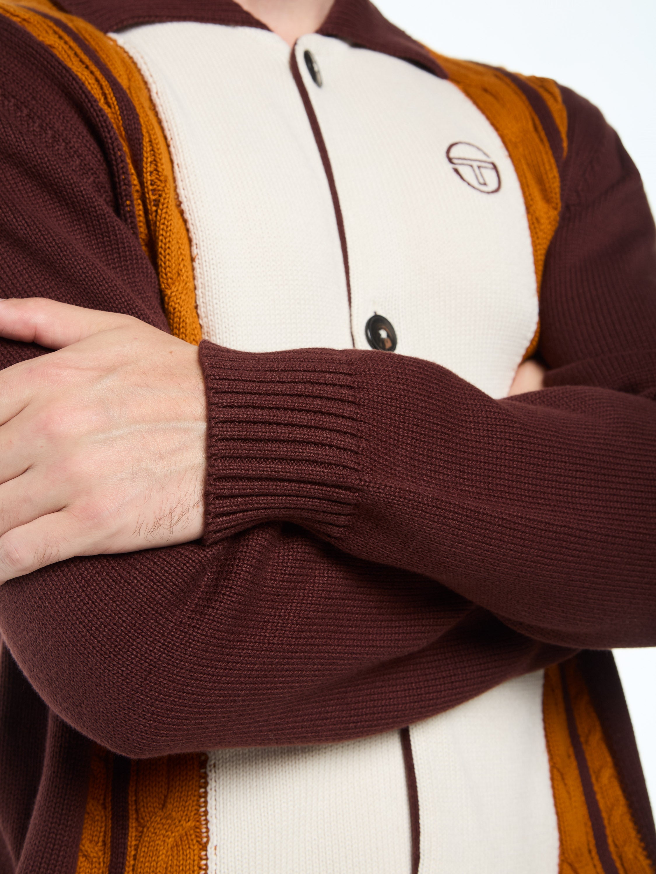 Bruni Knit Cardigan- Bitter Chocolate