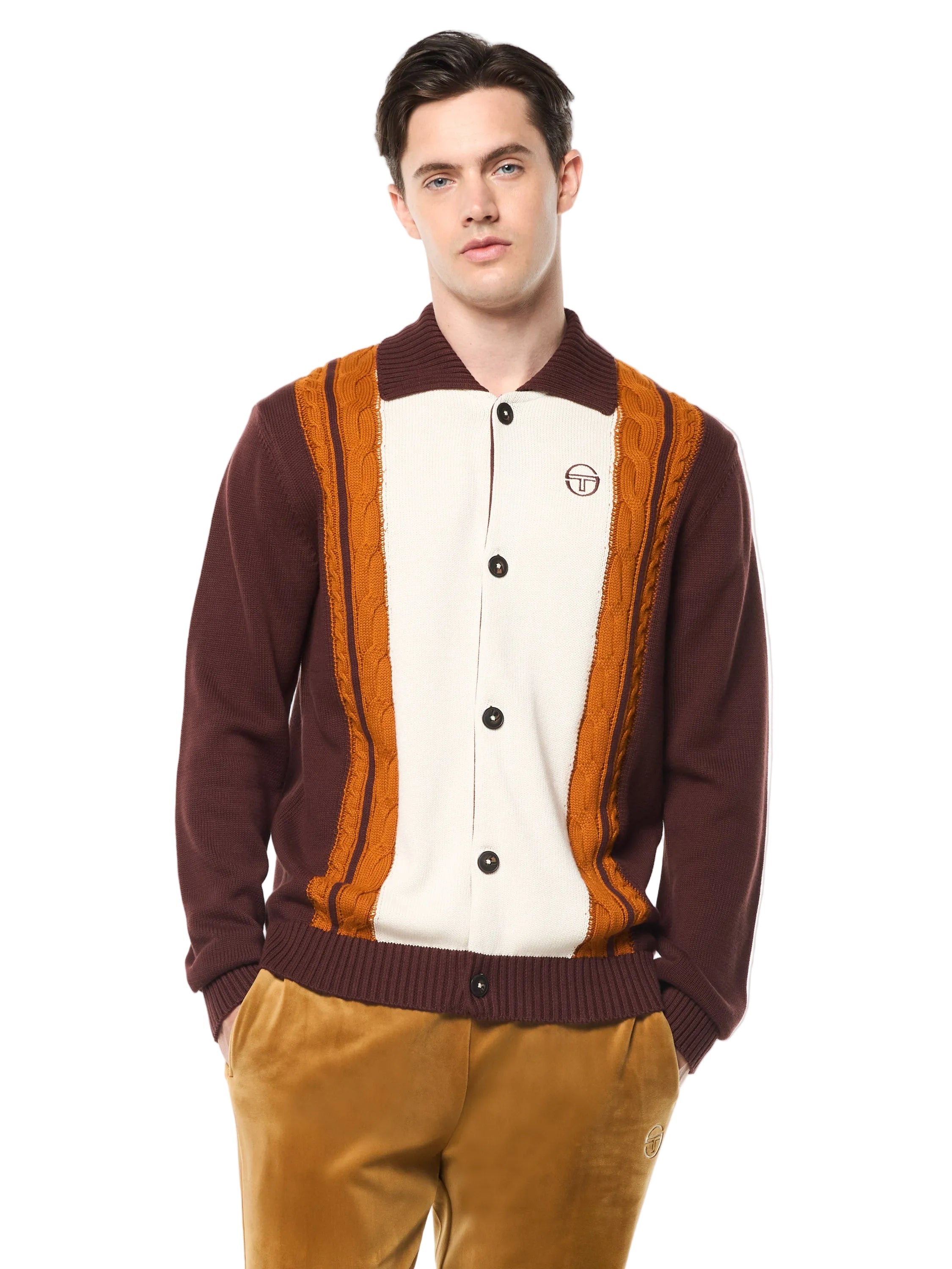 Bruni Knit Cardigan- Bitter Chocolate