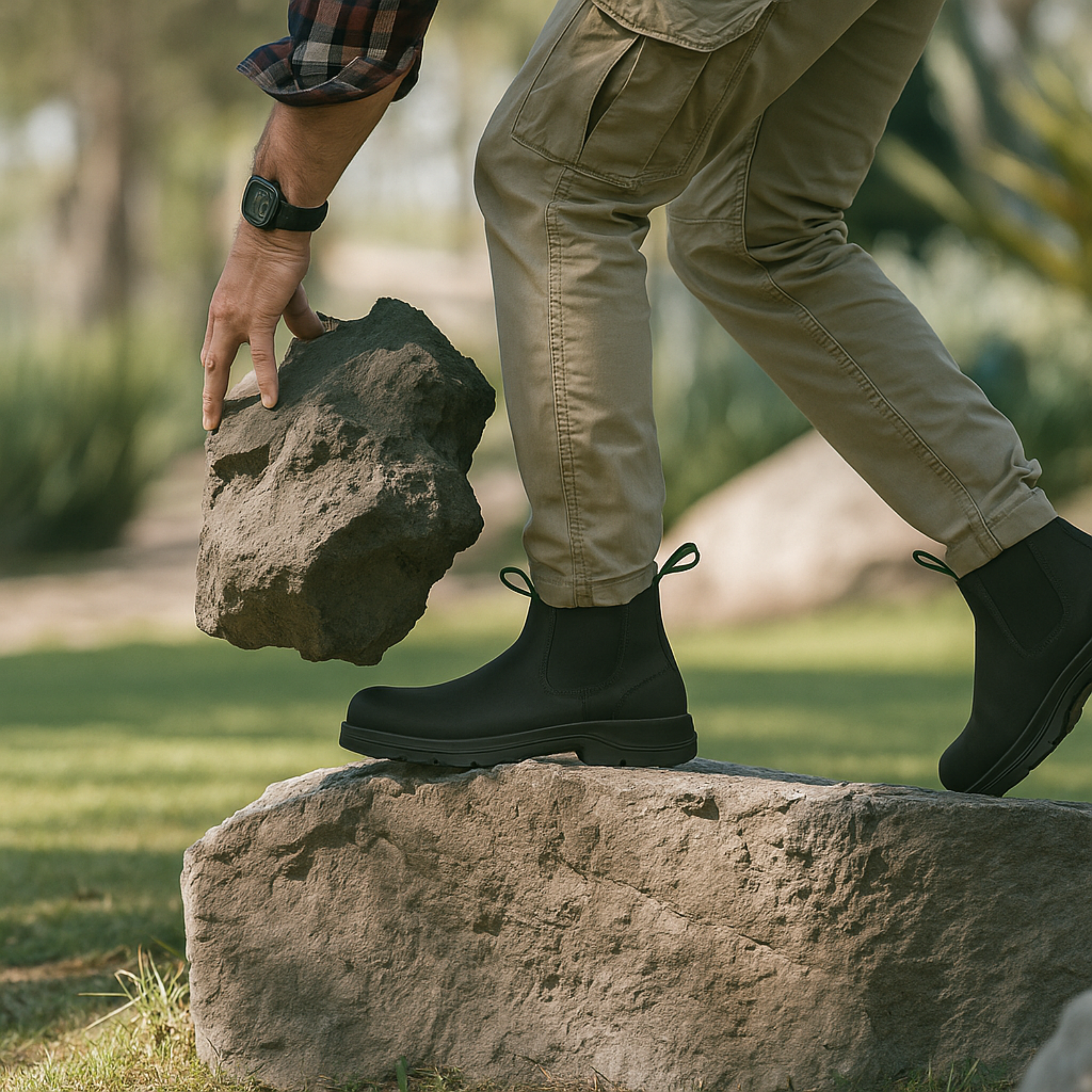 COMPOSITE TOE RAINIER CHELSEA WORK BOOT BLACK