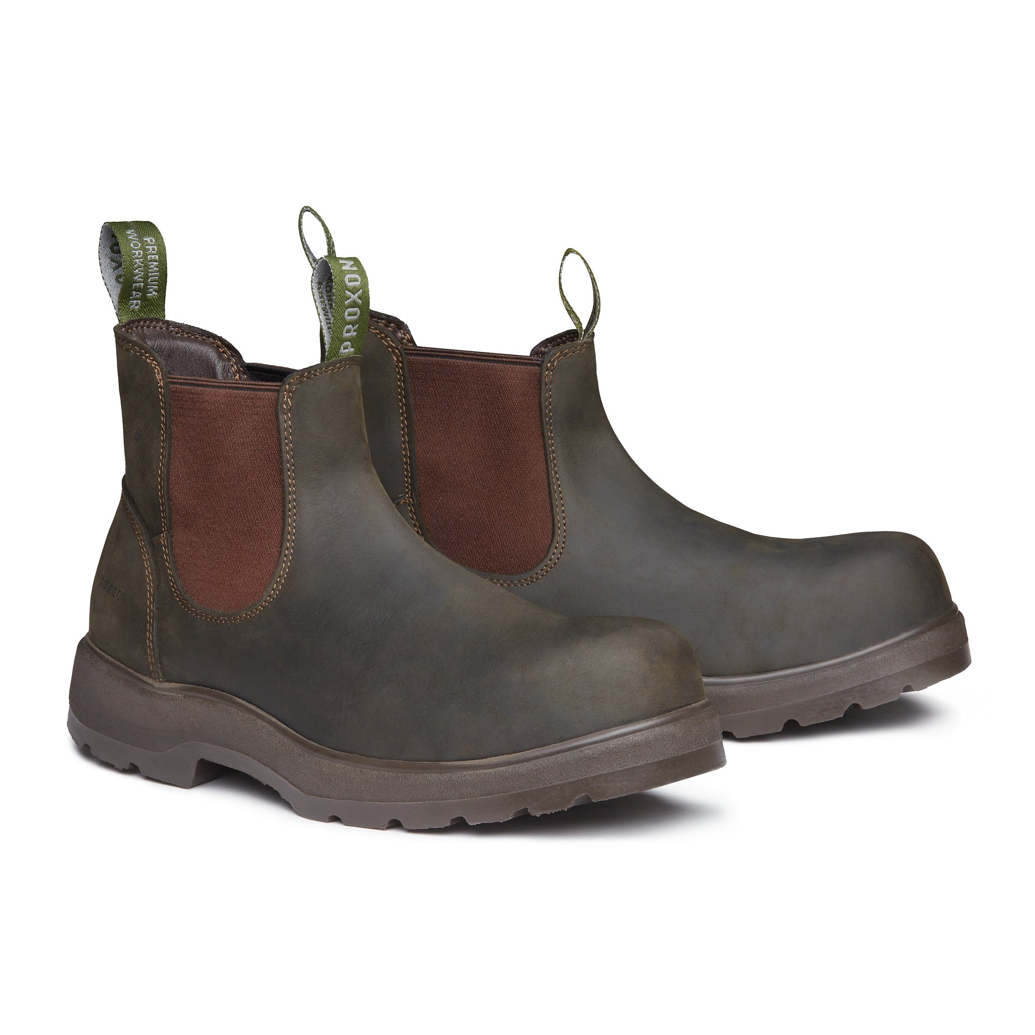 COMPOSITE TOE RAINIER CHELSEA WORK BOOT OLIVE GREEN
