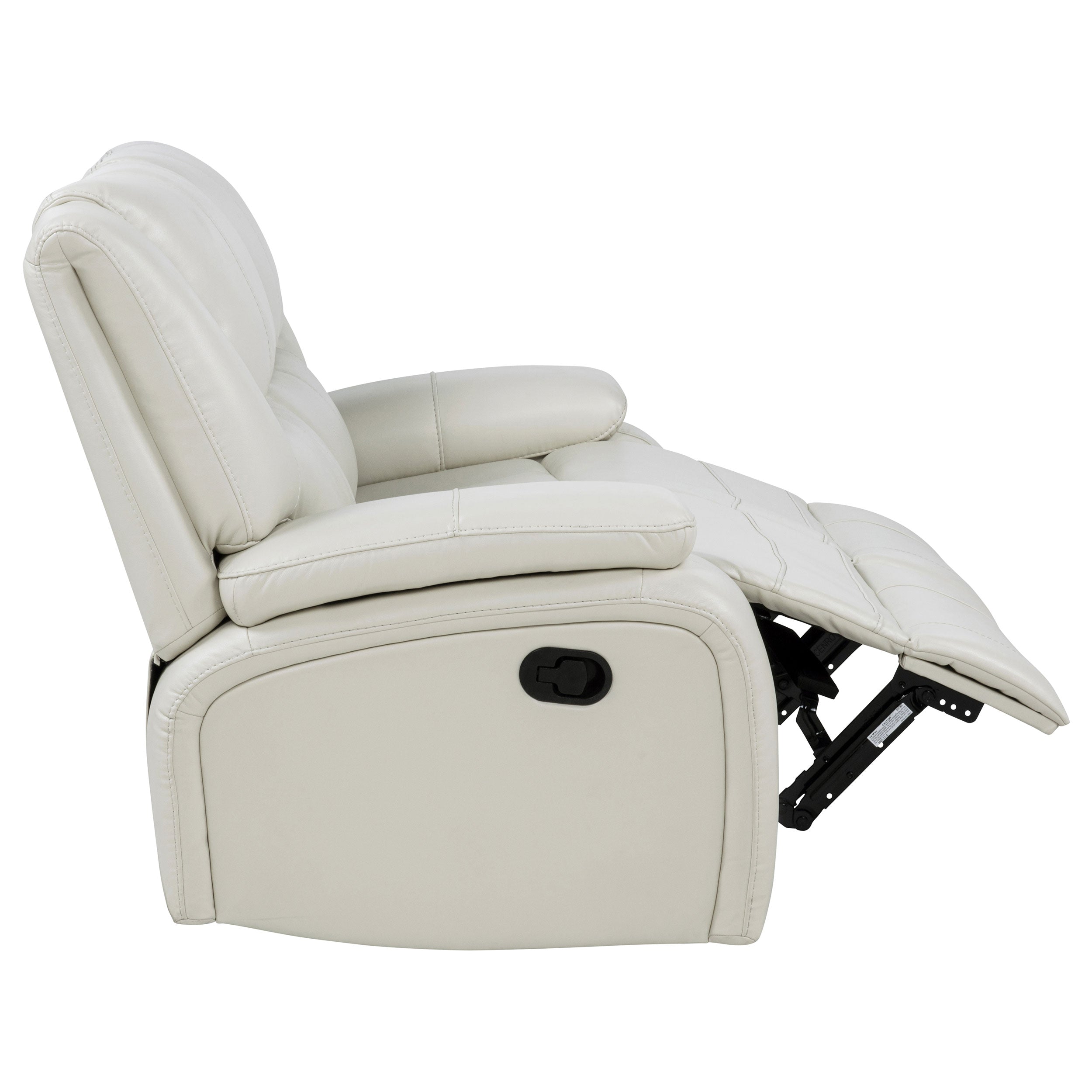 Camila 3-piece Upholstered Reclining Sofa Set White