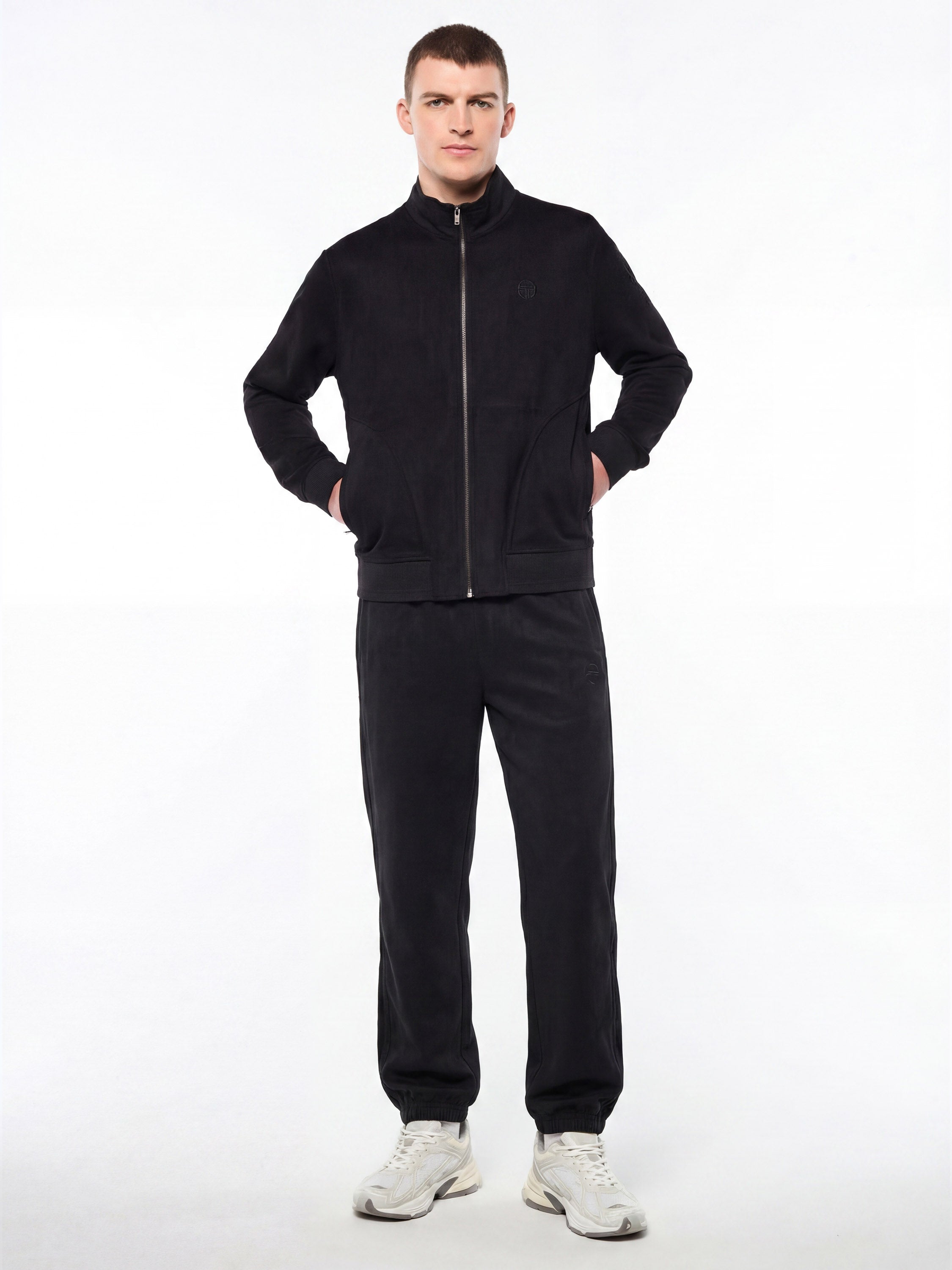 Camoscio Track Jacket- Black Beauty