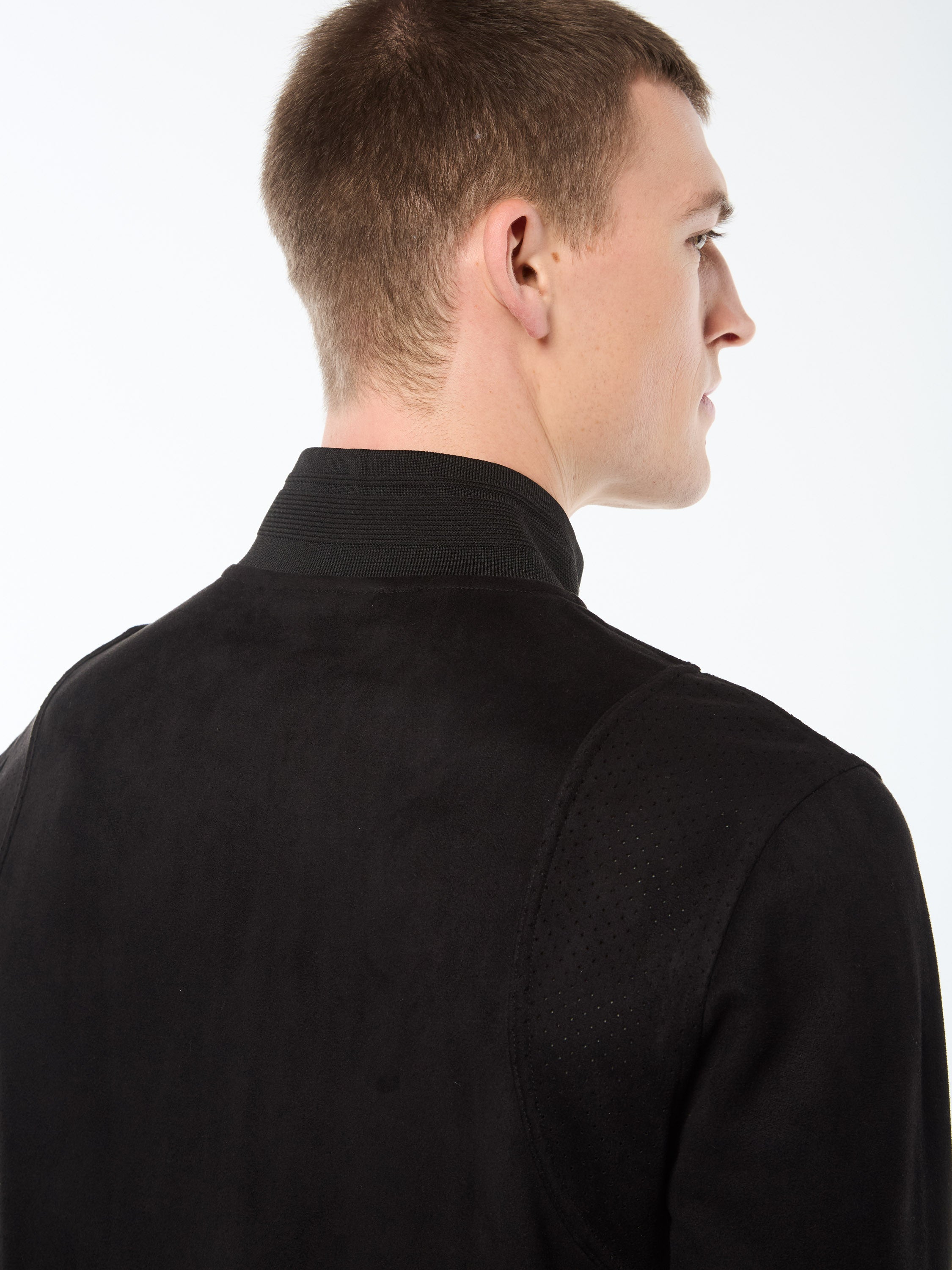 Camoscio Track Jacket- Black Beauty