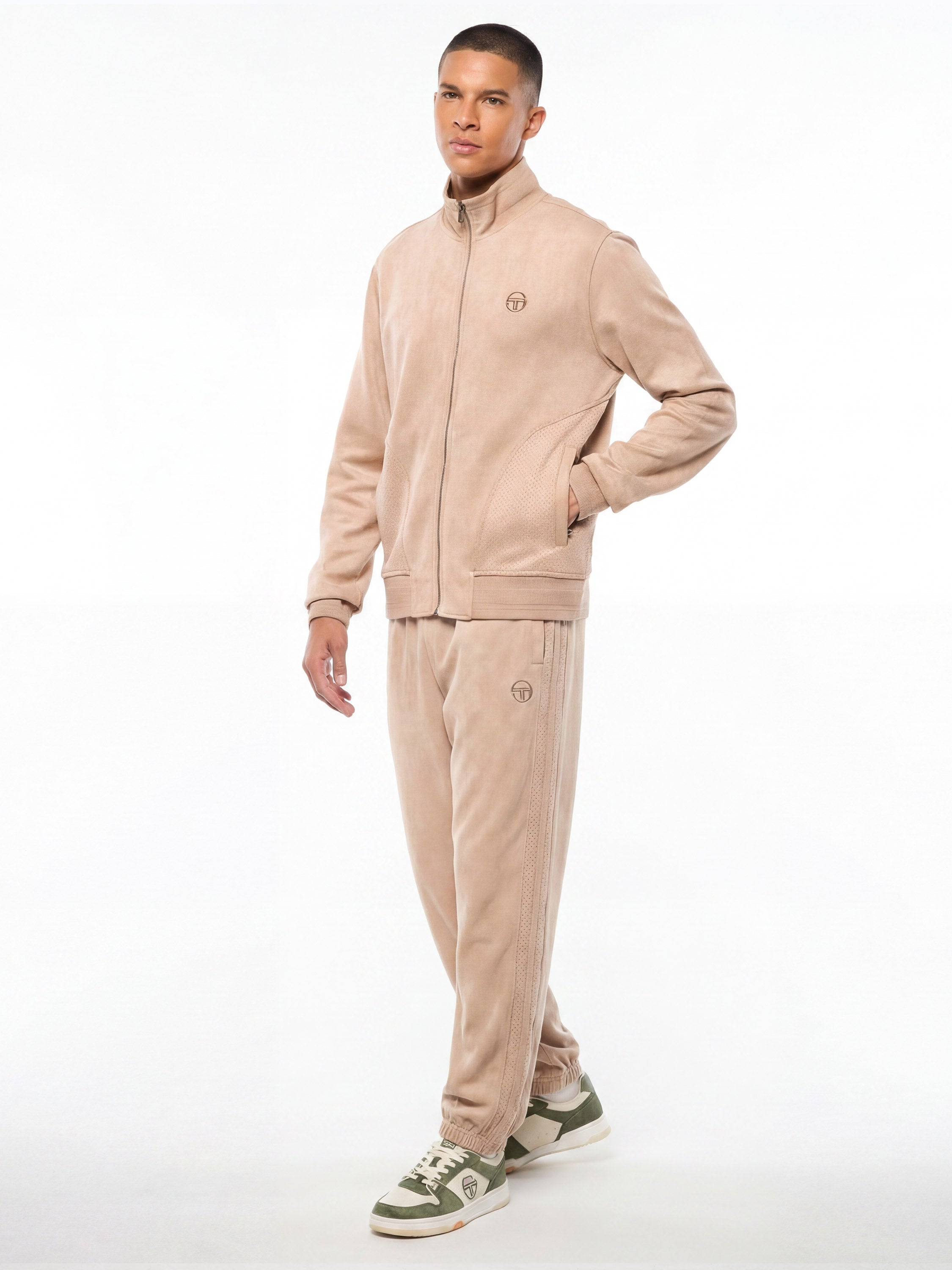 Camoscio Track Jacket- Humus