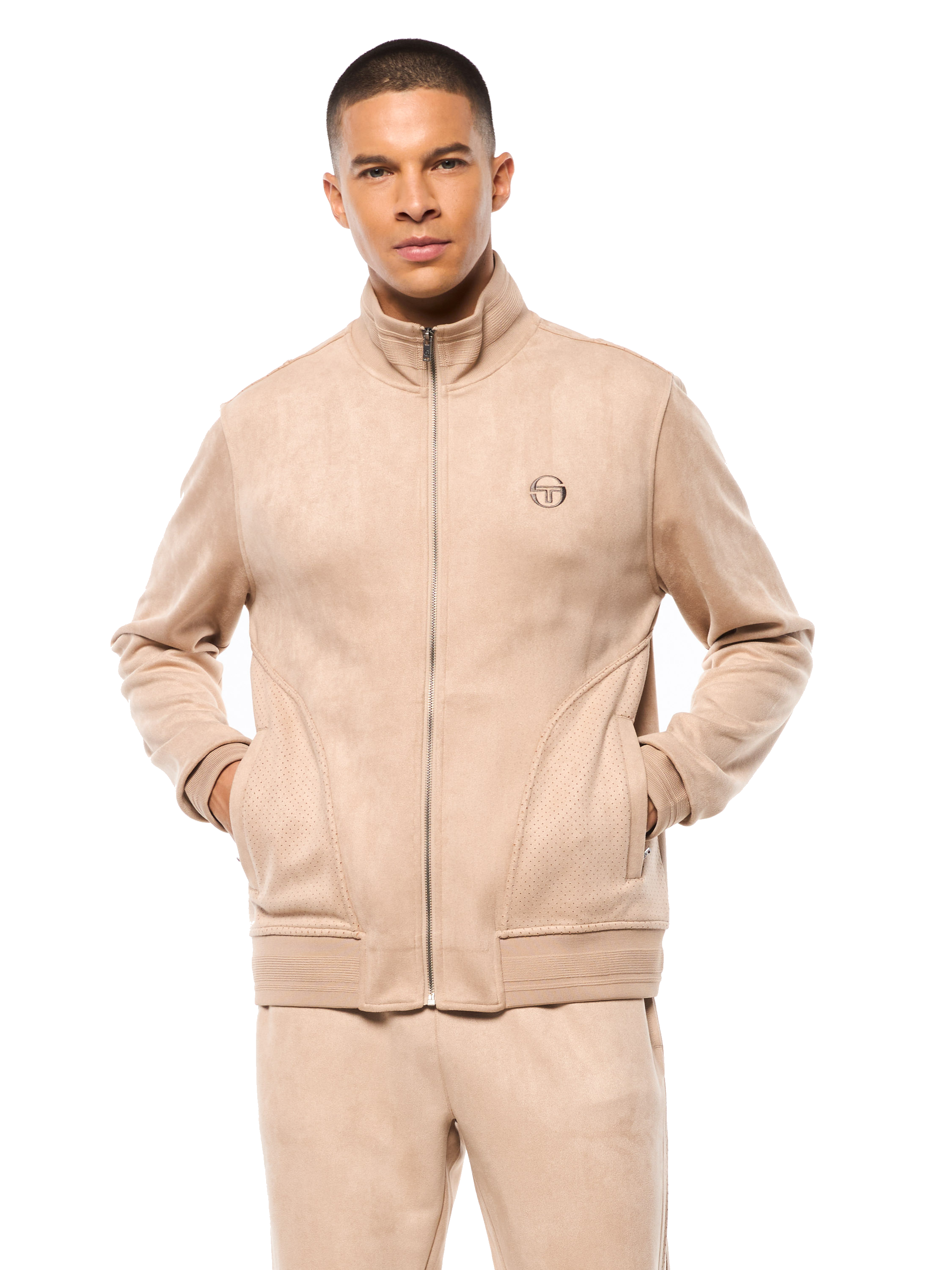Camoscio Track Jacket- Humus