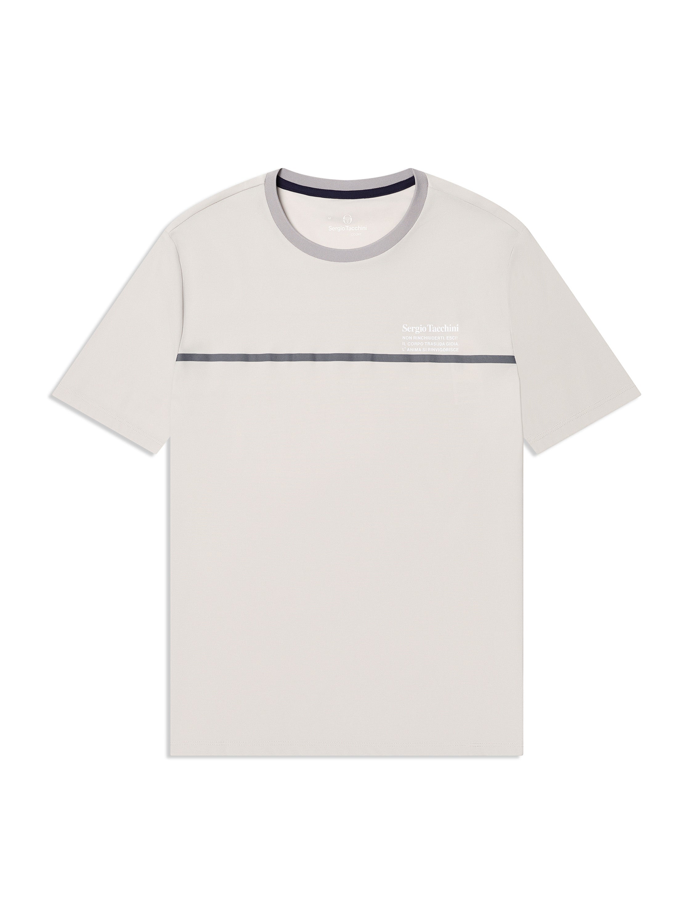 Campo Court T-Shirt- Quiet Grey