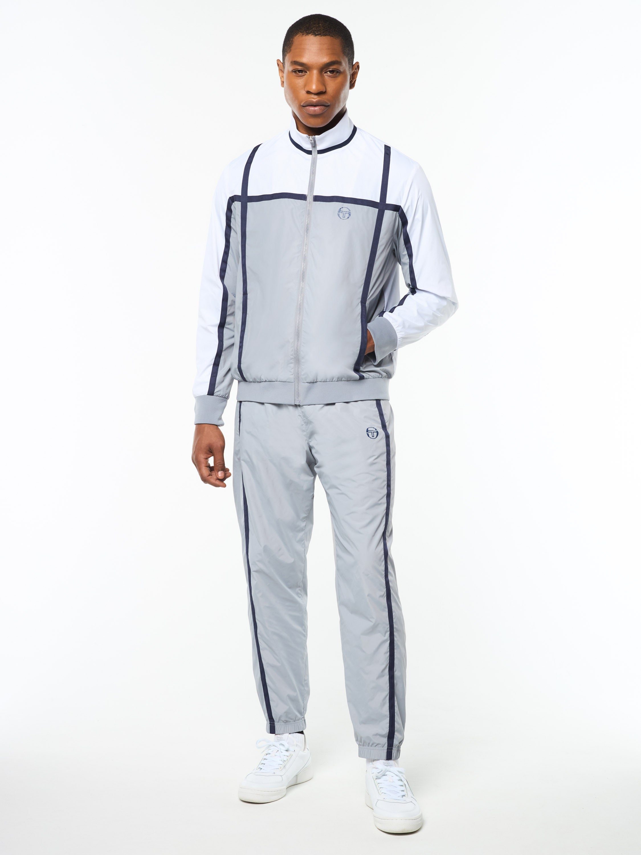 Campo Court Track Jacket- Quiet Grey