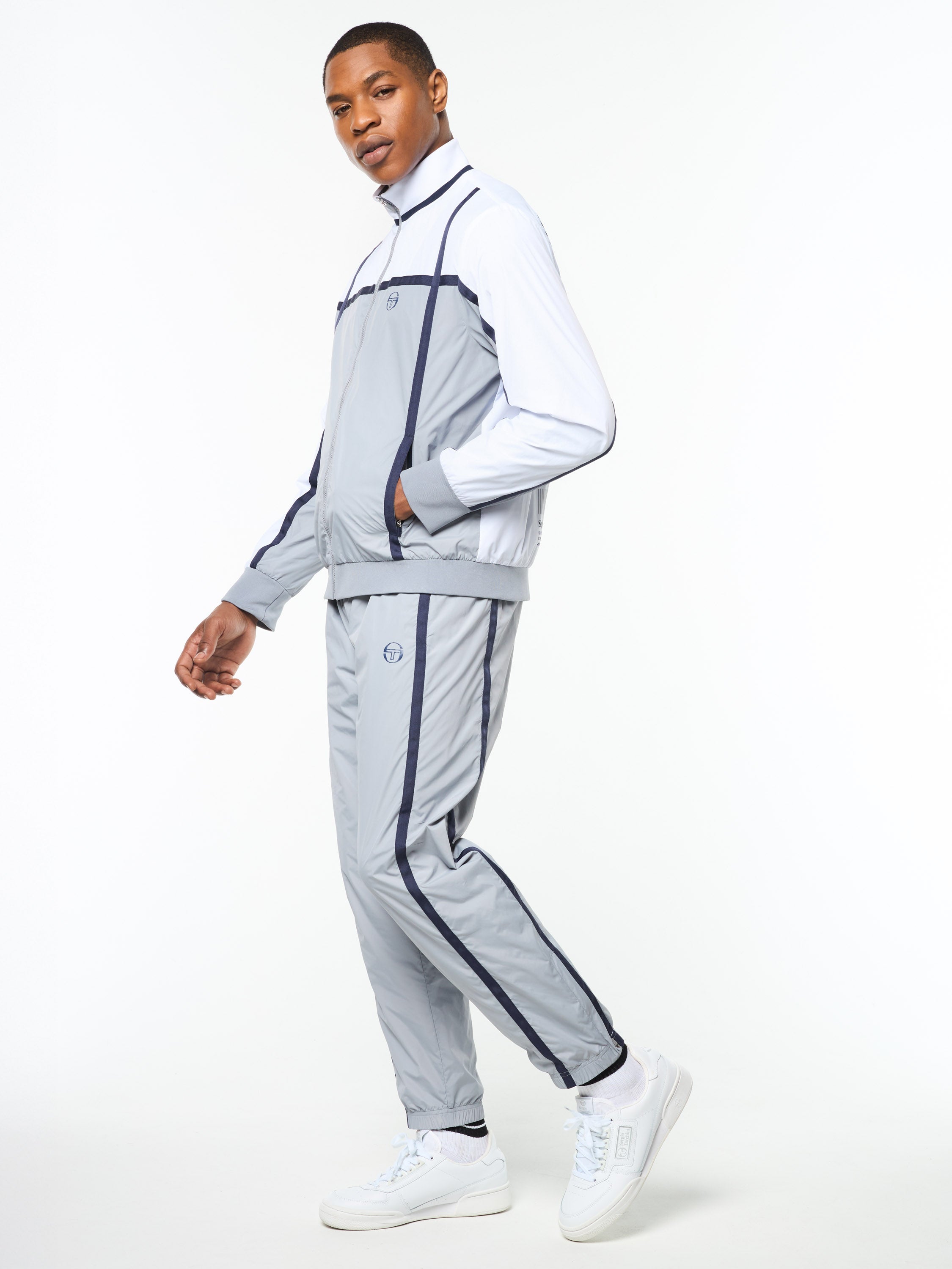 Campo Court Track Jacket- Quiet Grey