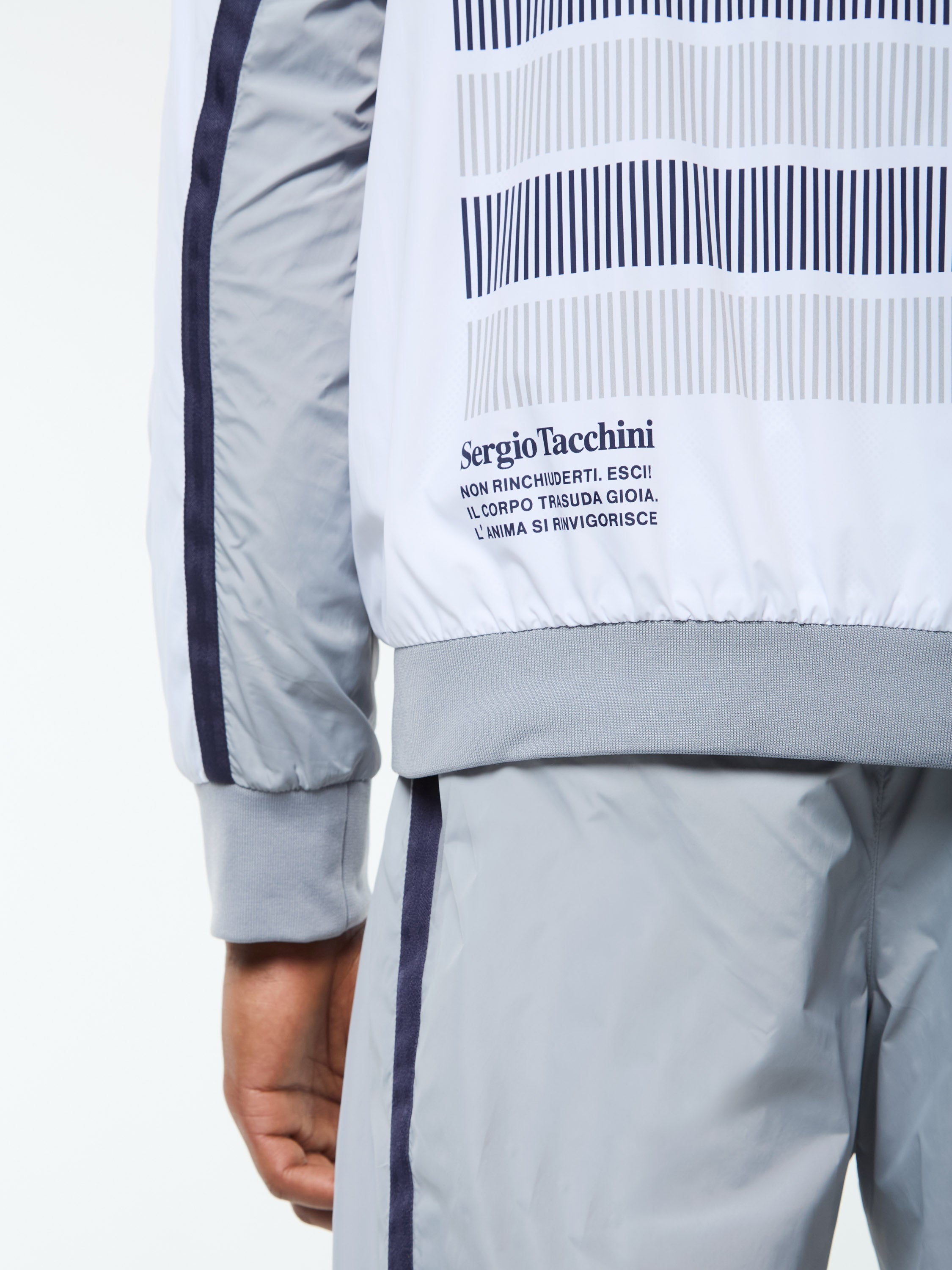 Campo Court Track Jacket- Quiet Grey
