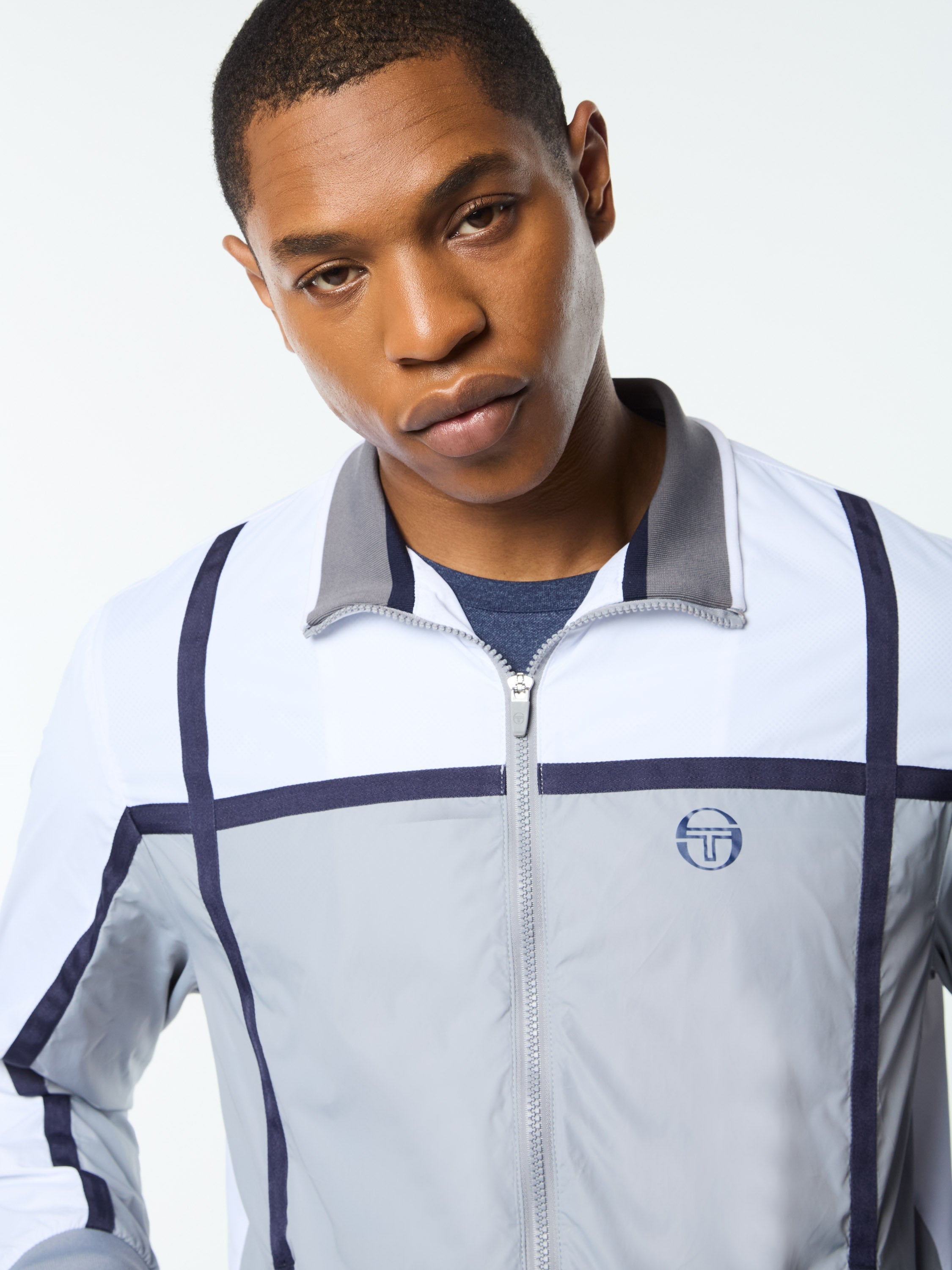 Campo Court Track Jacket- Quiet Grey