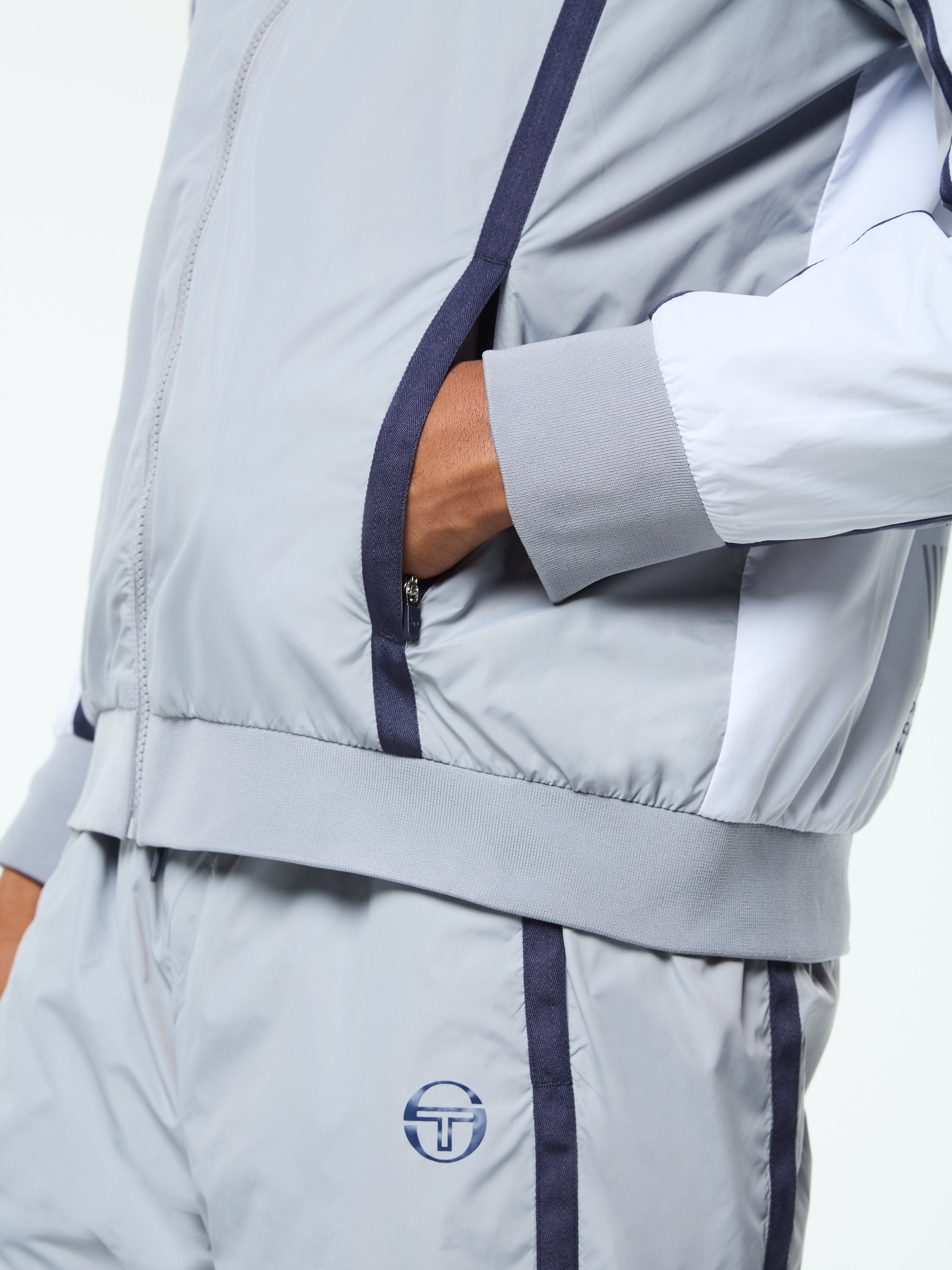 Campo Court Track Jacket- Quiet Grey