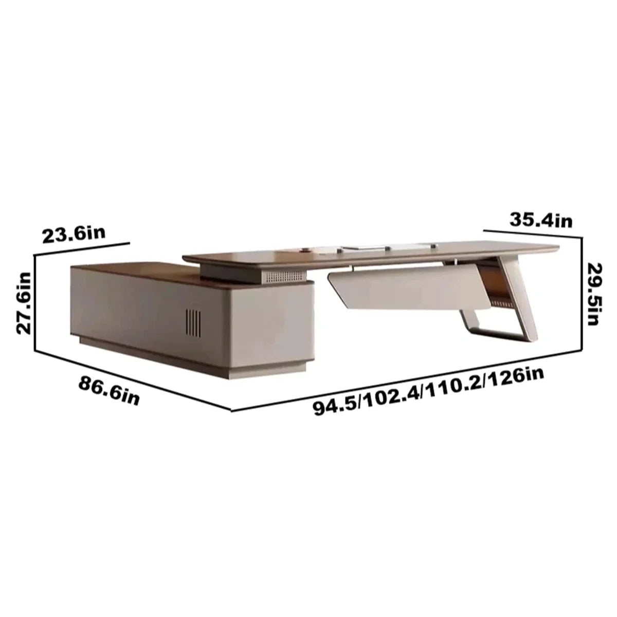 Canmore · Modern L-Shaped Executive Desk
