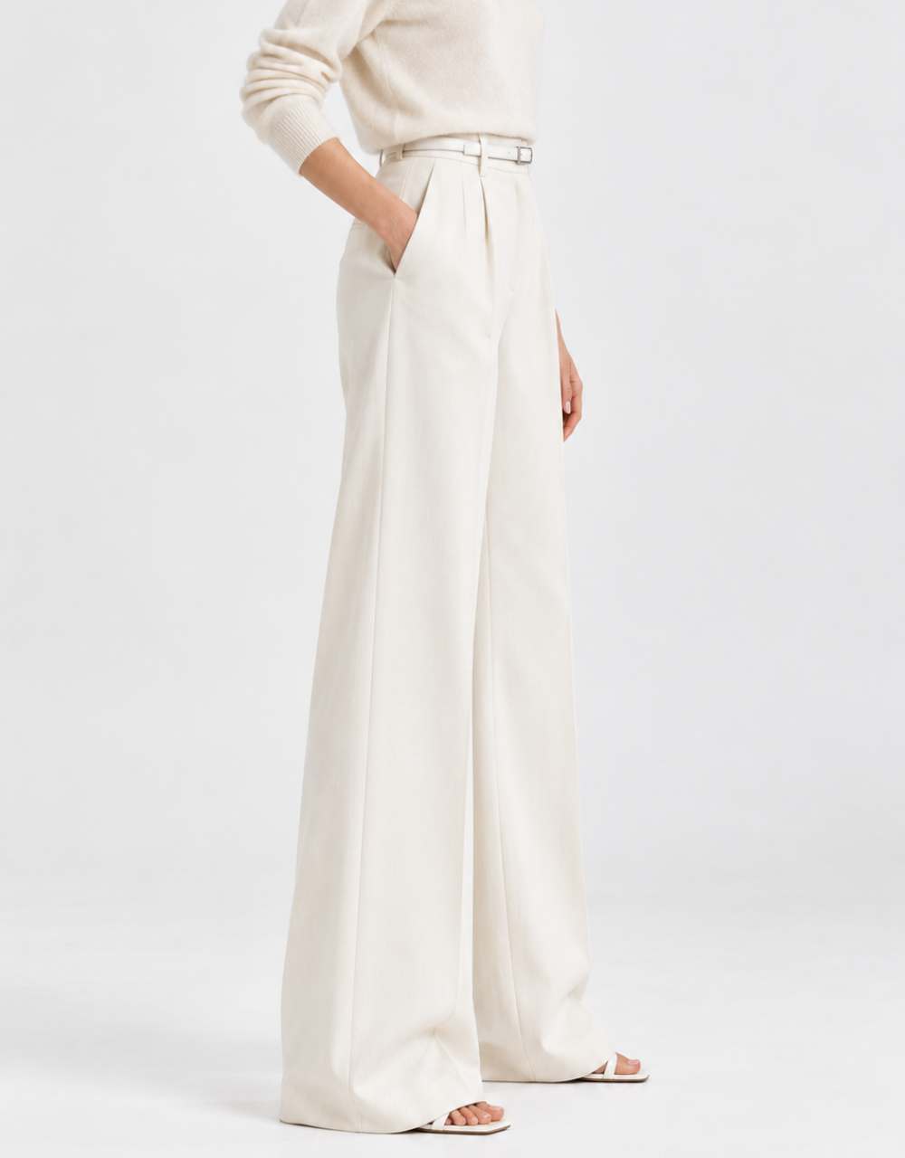 Cannes Baggy Trousers - Ivory