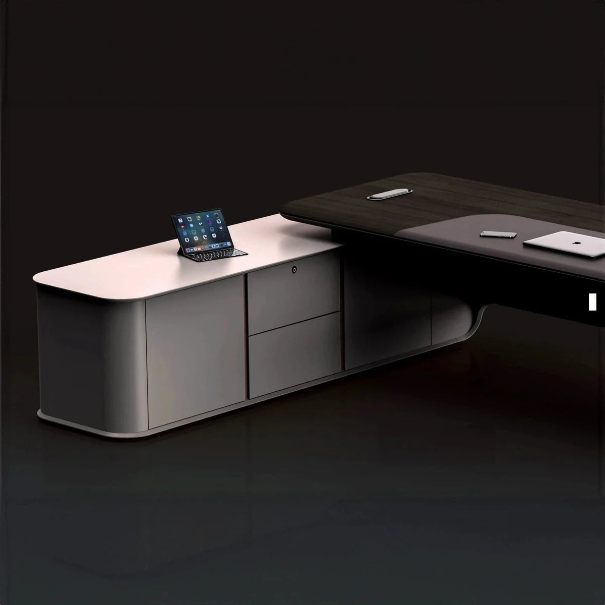 Canon · Modern L-Shaped Executive Desk