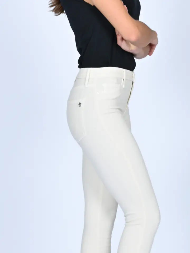 Carmen High Rise Ankle Fray - Sweet Cream