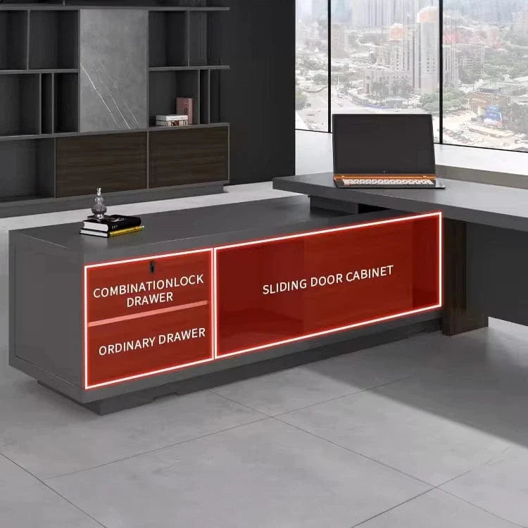 Carwin · Modern L-Shaped Executive Desk