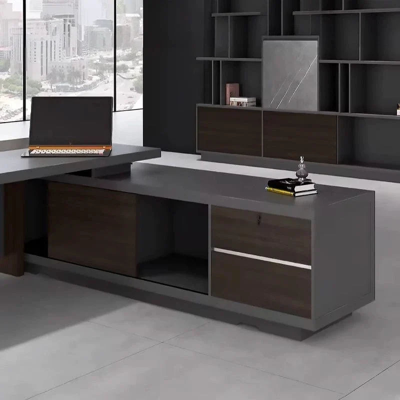 Carwin · Modern L-Shaped Executive Desk