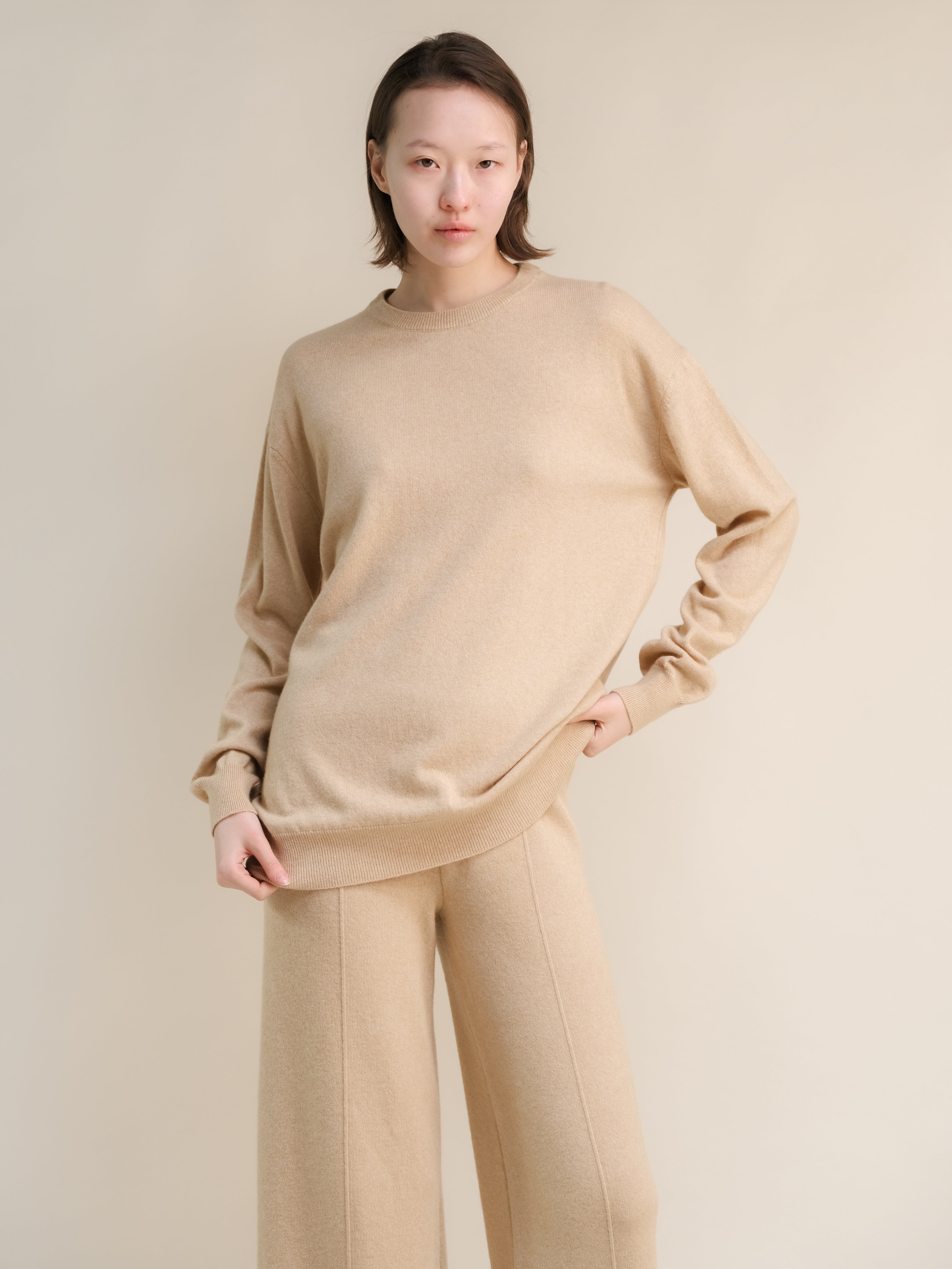 Cashmere Mix Crewneck Sweater