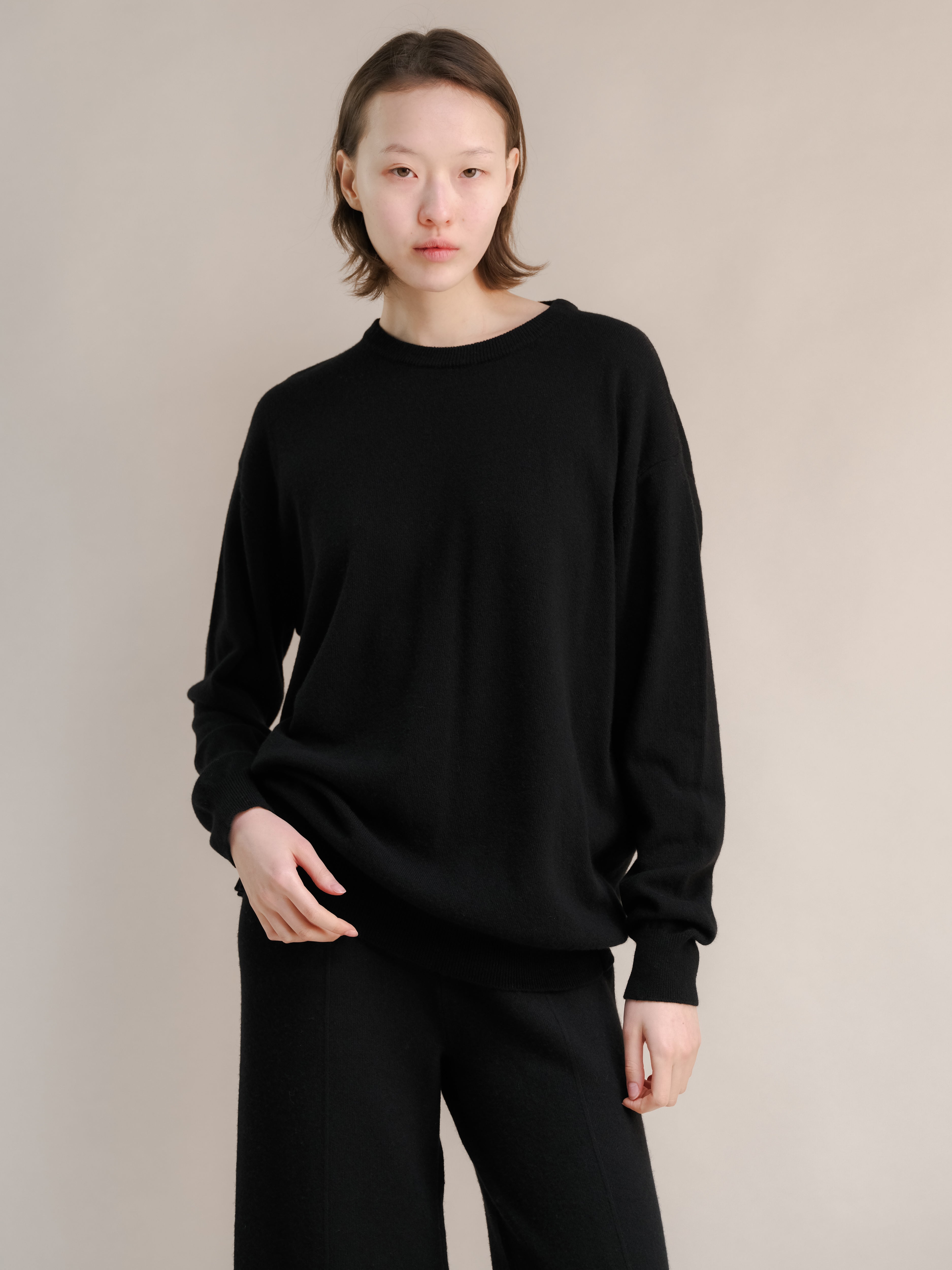 Cashmere Mix Crewneck Sweater