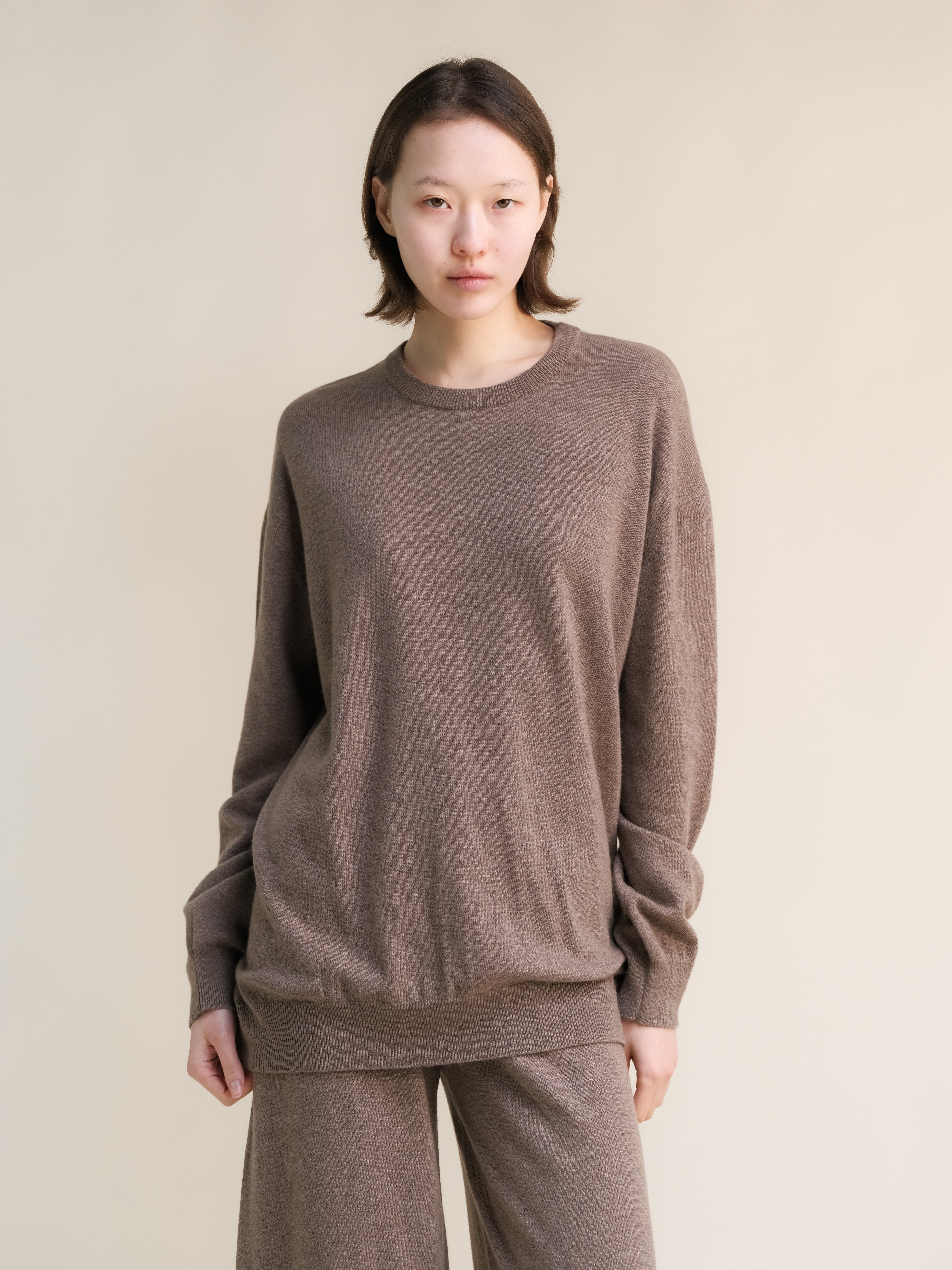 Cashmere Mix Crewneck Sweater