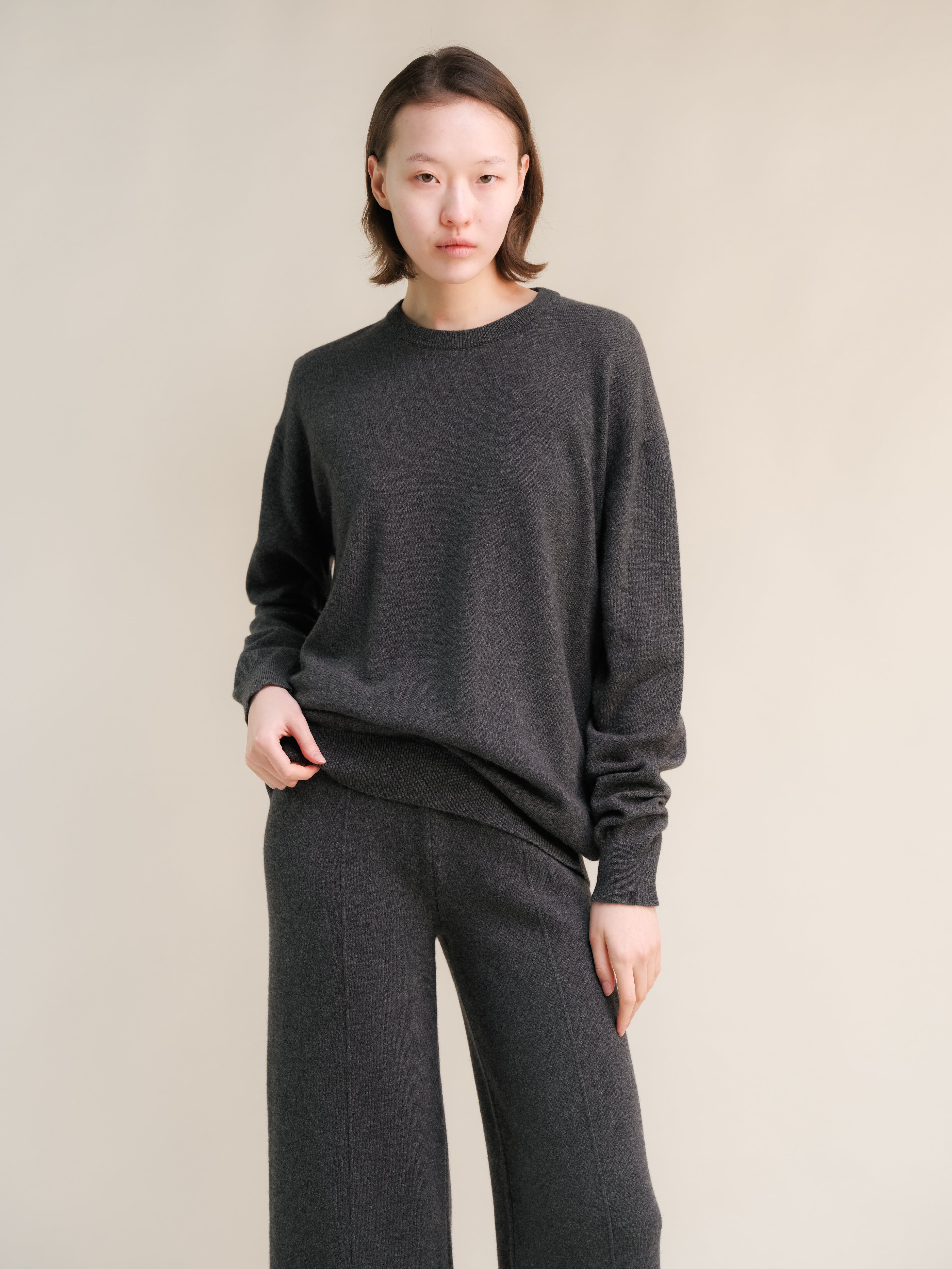 Cashmere Mix Crewneck Sweater