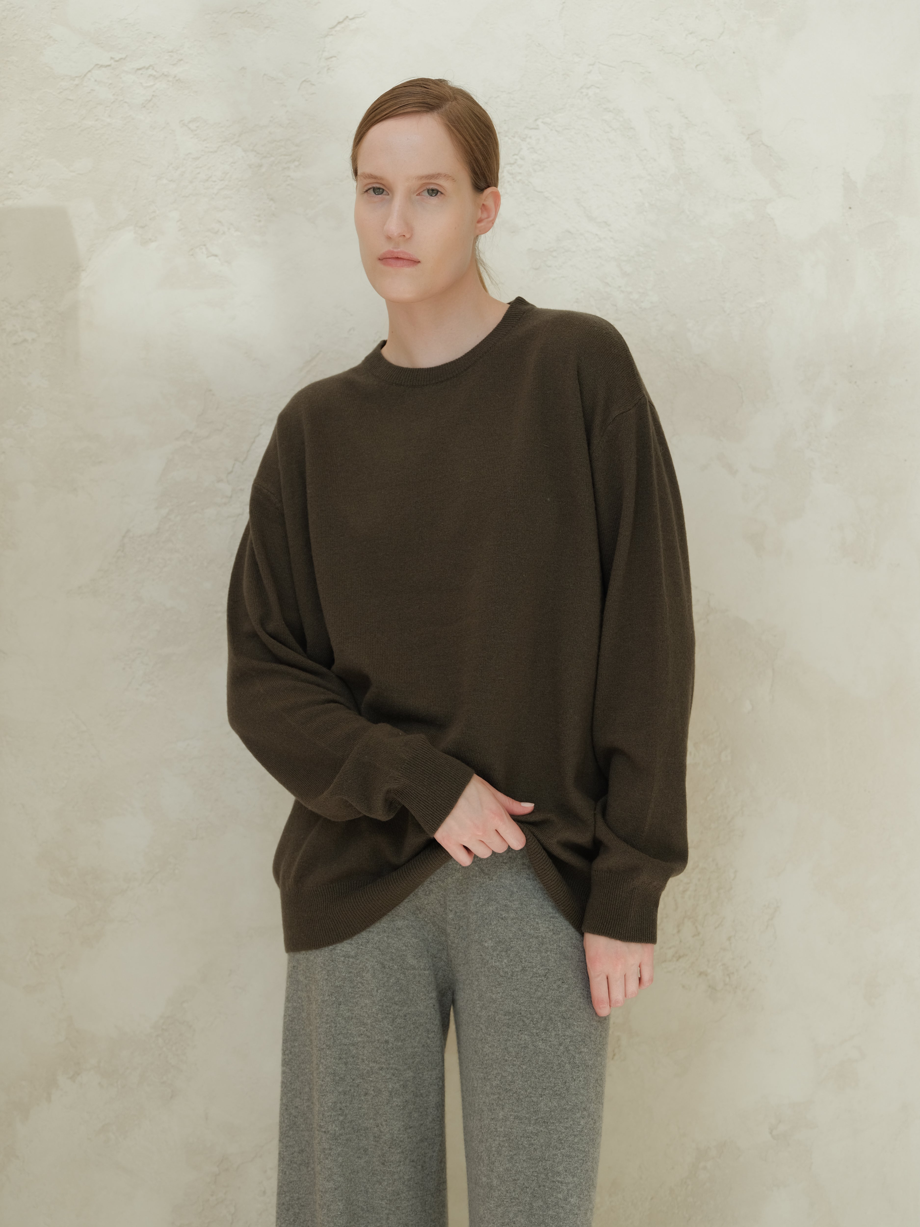 Cashmere Mix Crewneck Sweater
