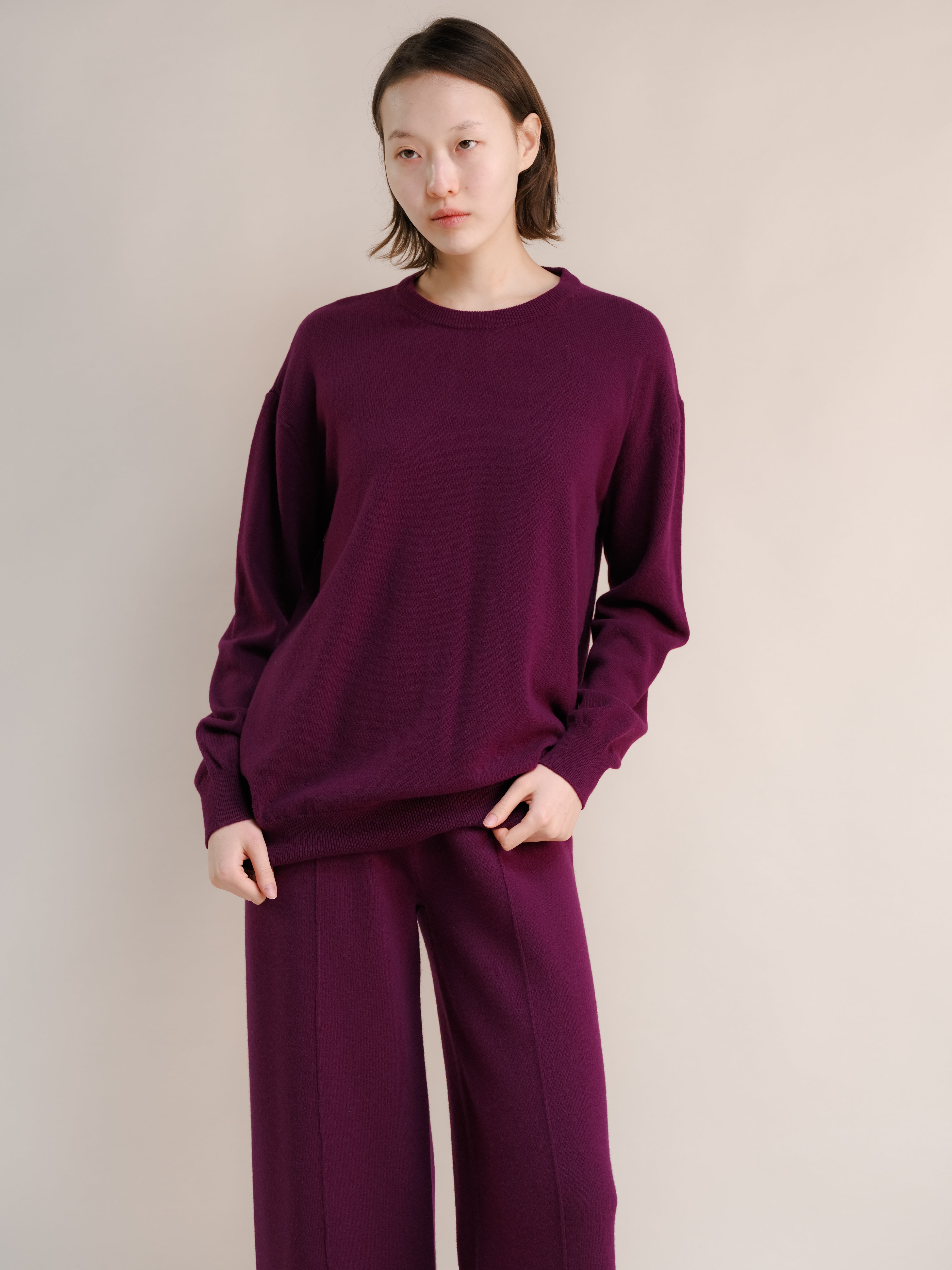 Cashmere Mix Crewneck Sweater