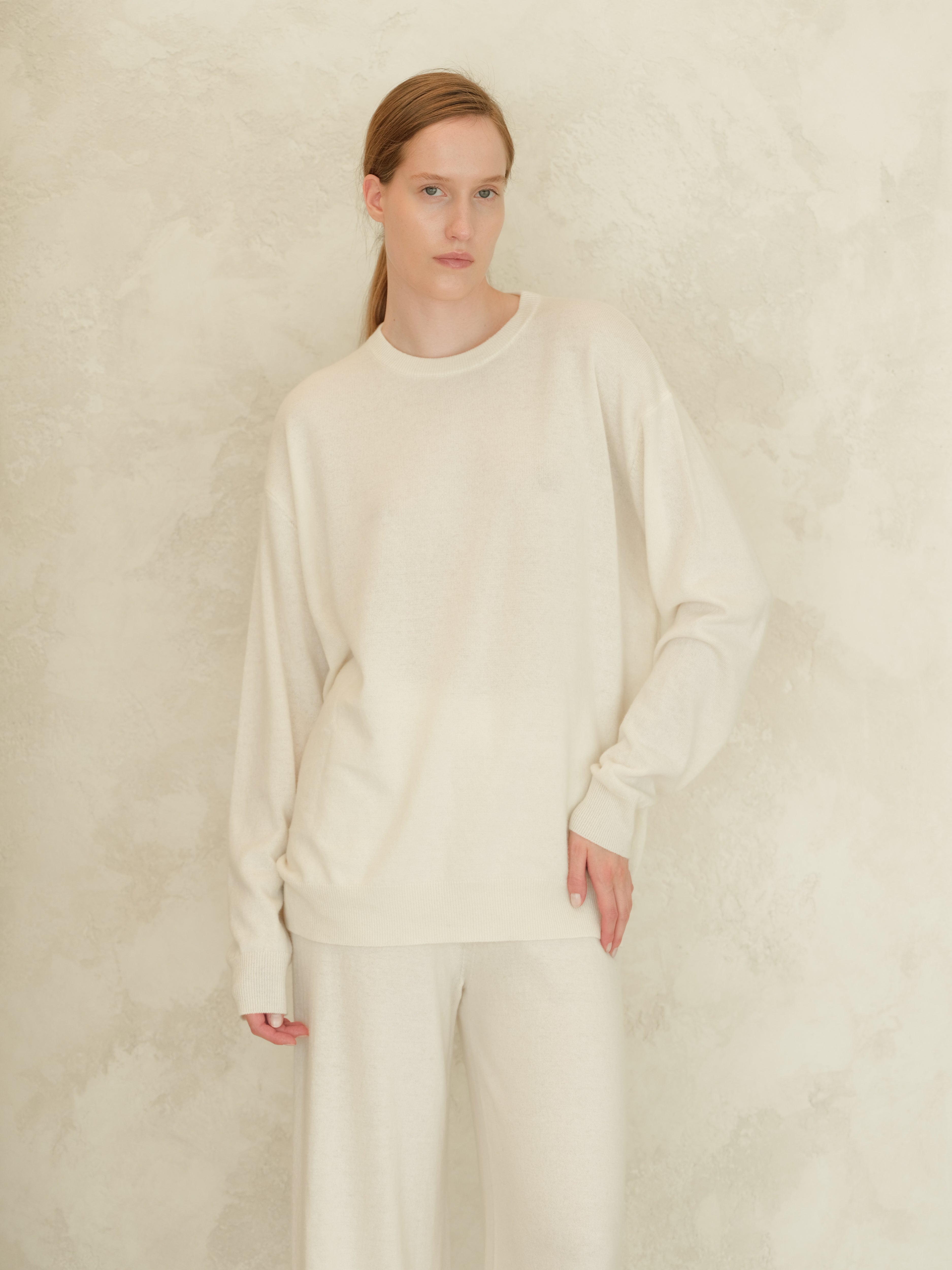 Cashmere Mix Crewneck Sweater