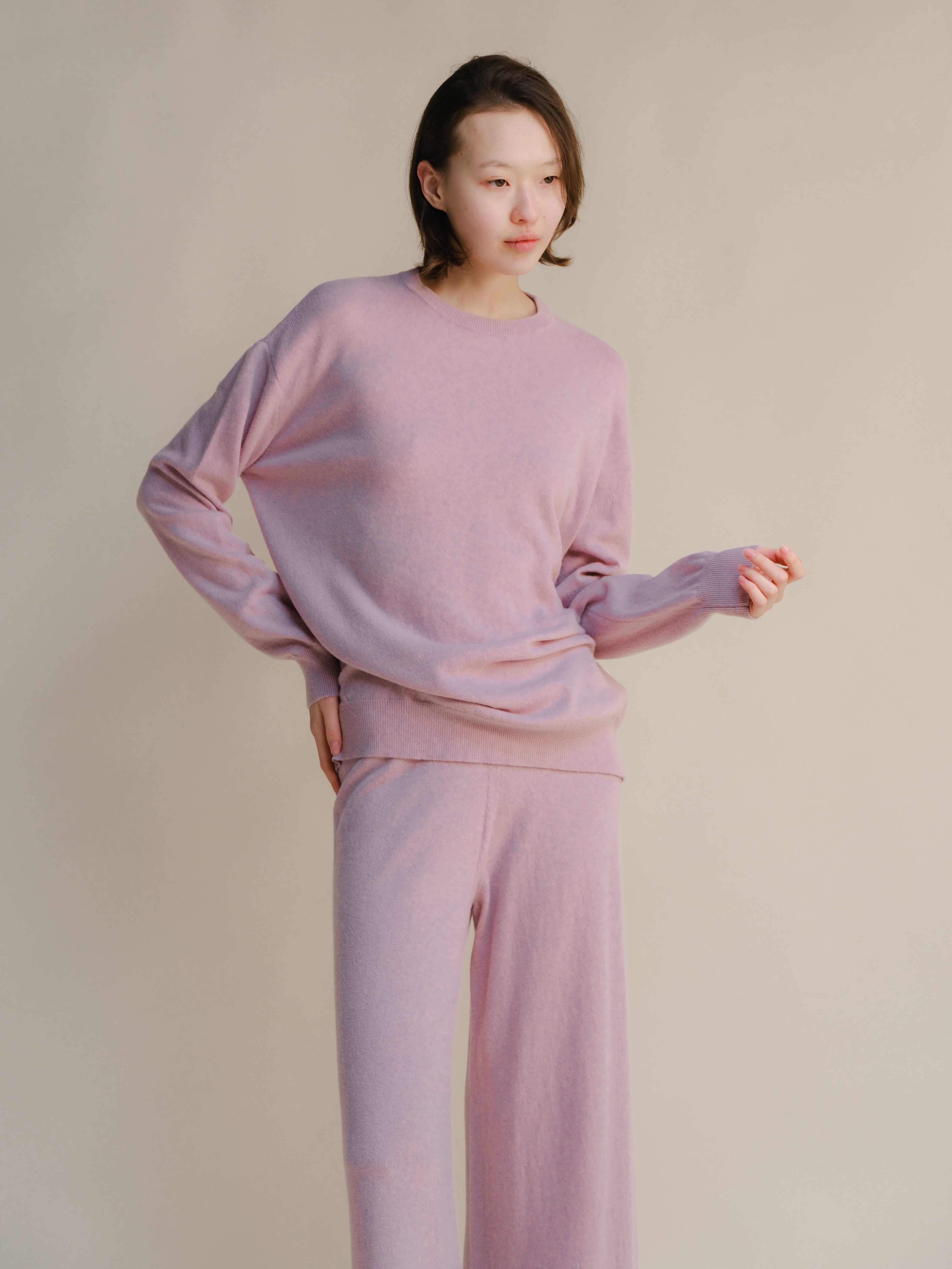 Cashmere Mix Crewneck Sweater
