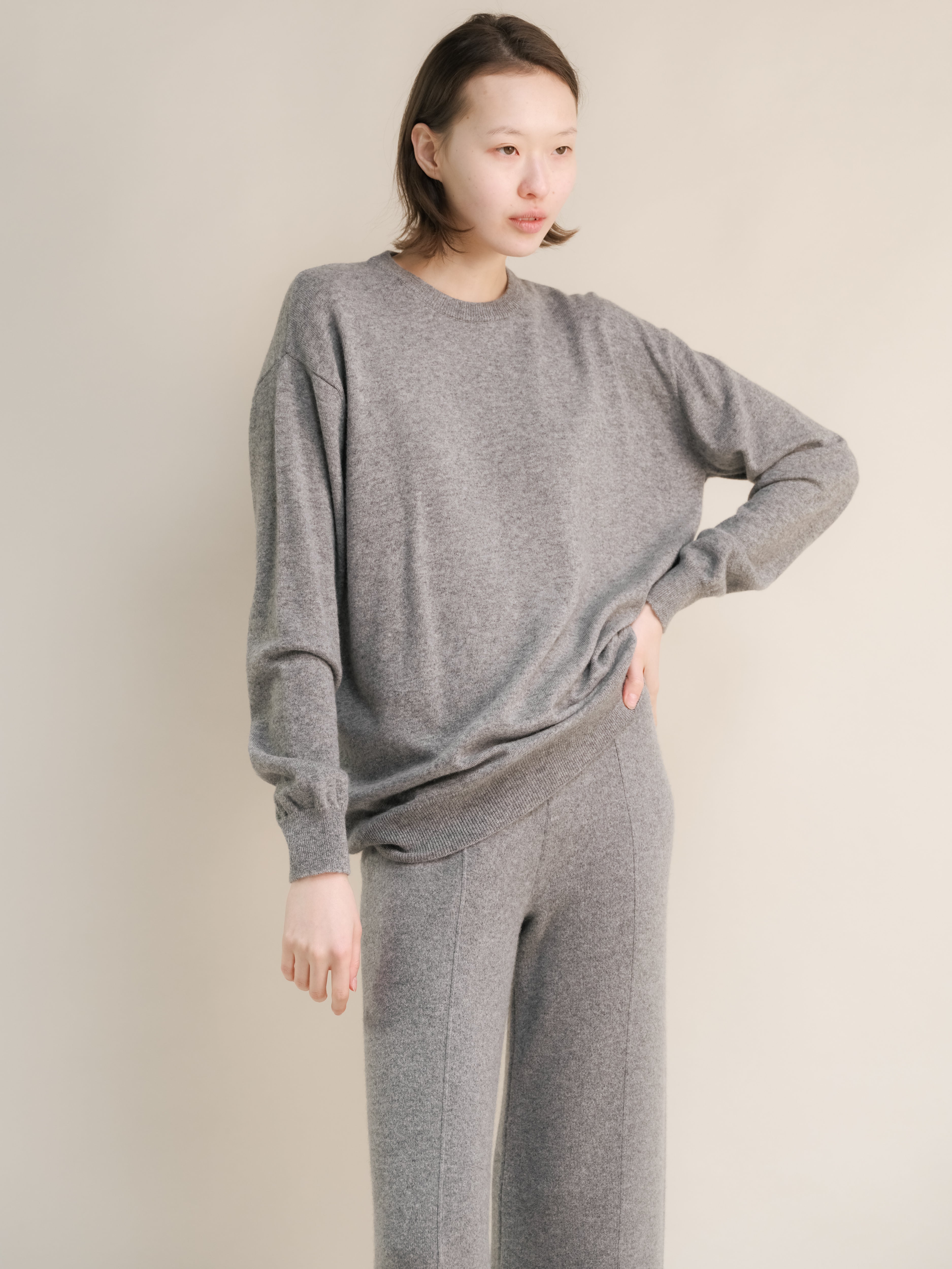 Cashmere Mix Crewneck Sweater