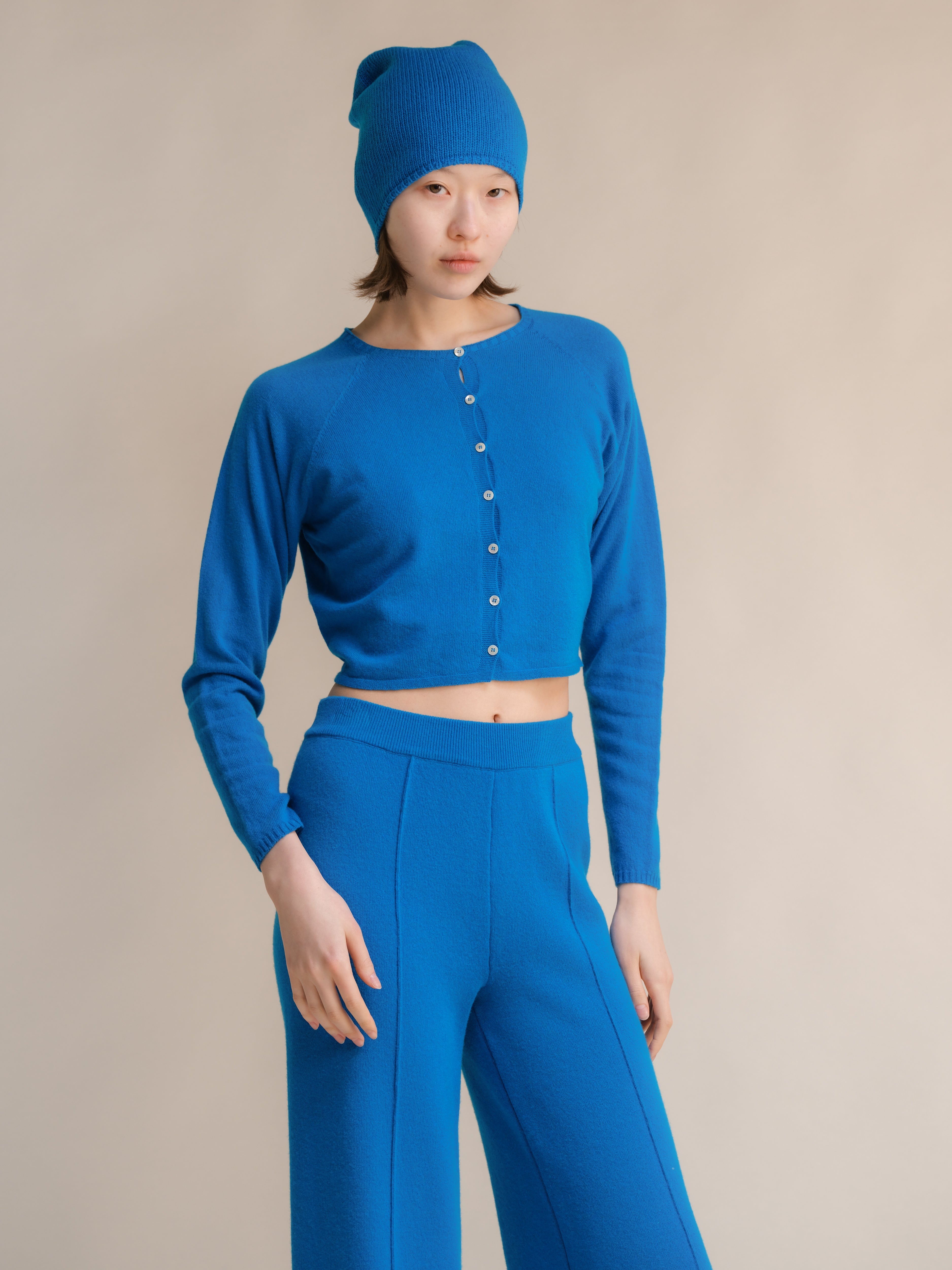 Cashmere Mix Cropped Cardigan