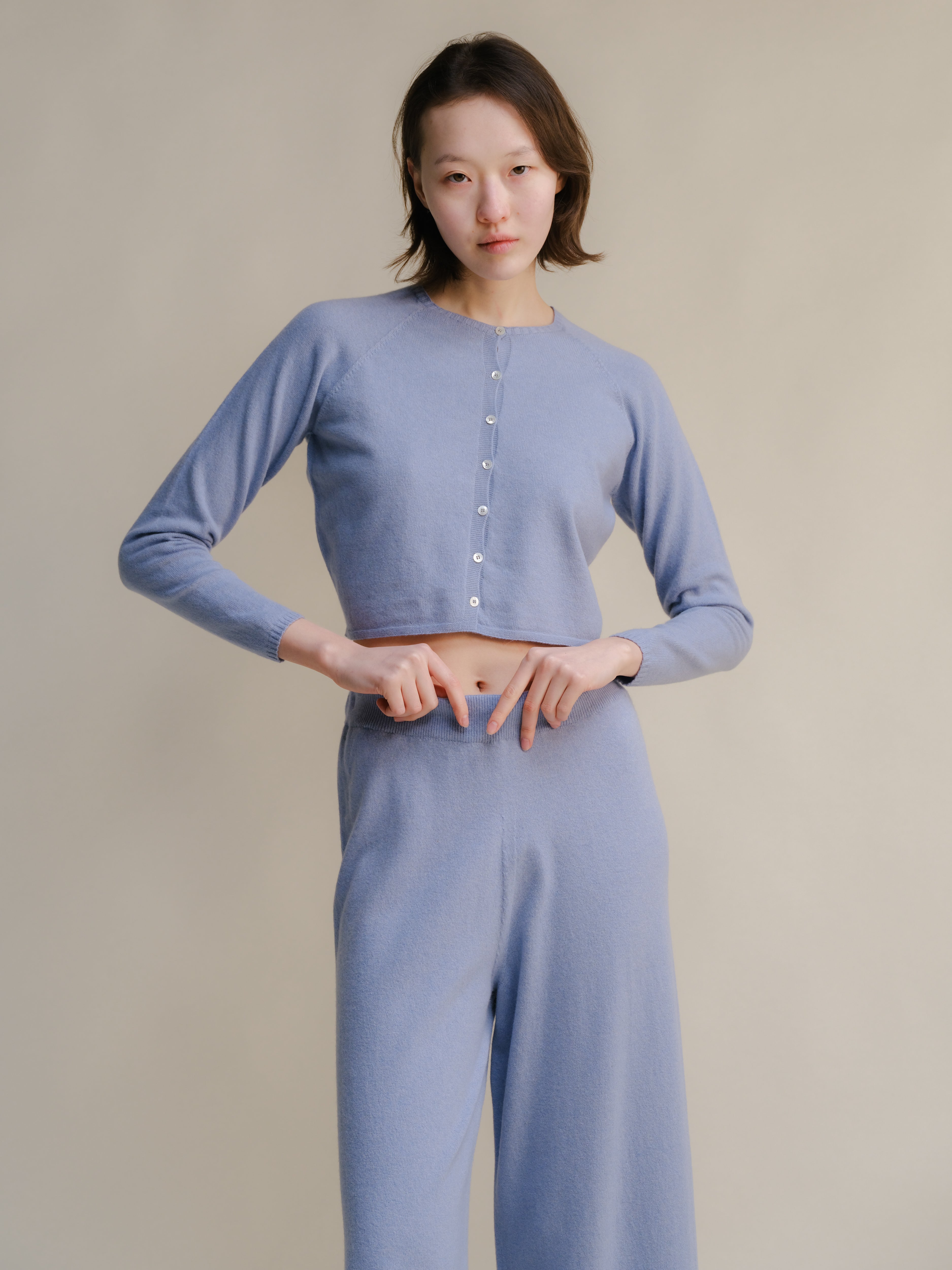 Cashmere Mix Cropped Cardigan