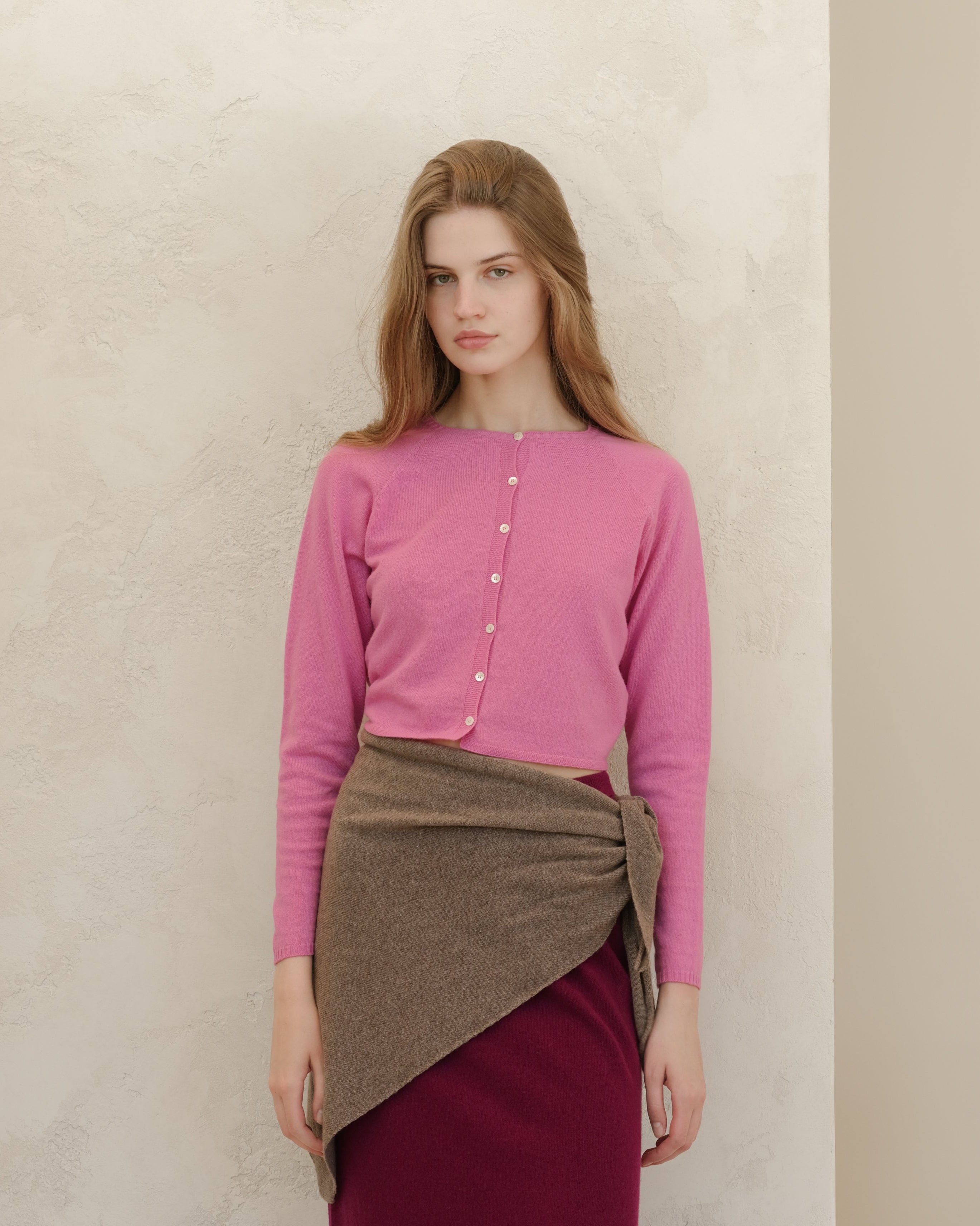 Cashmere Mix Cropped Cardigan