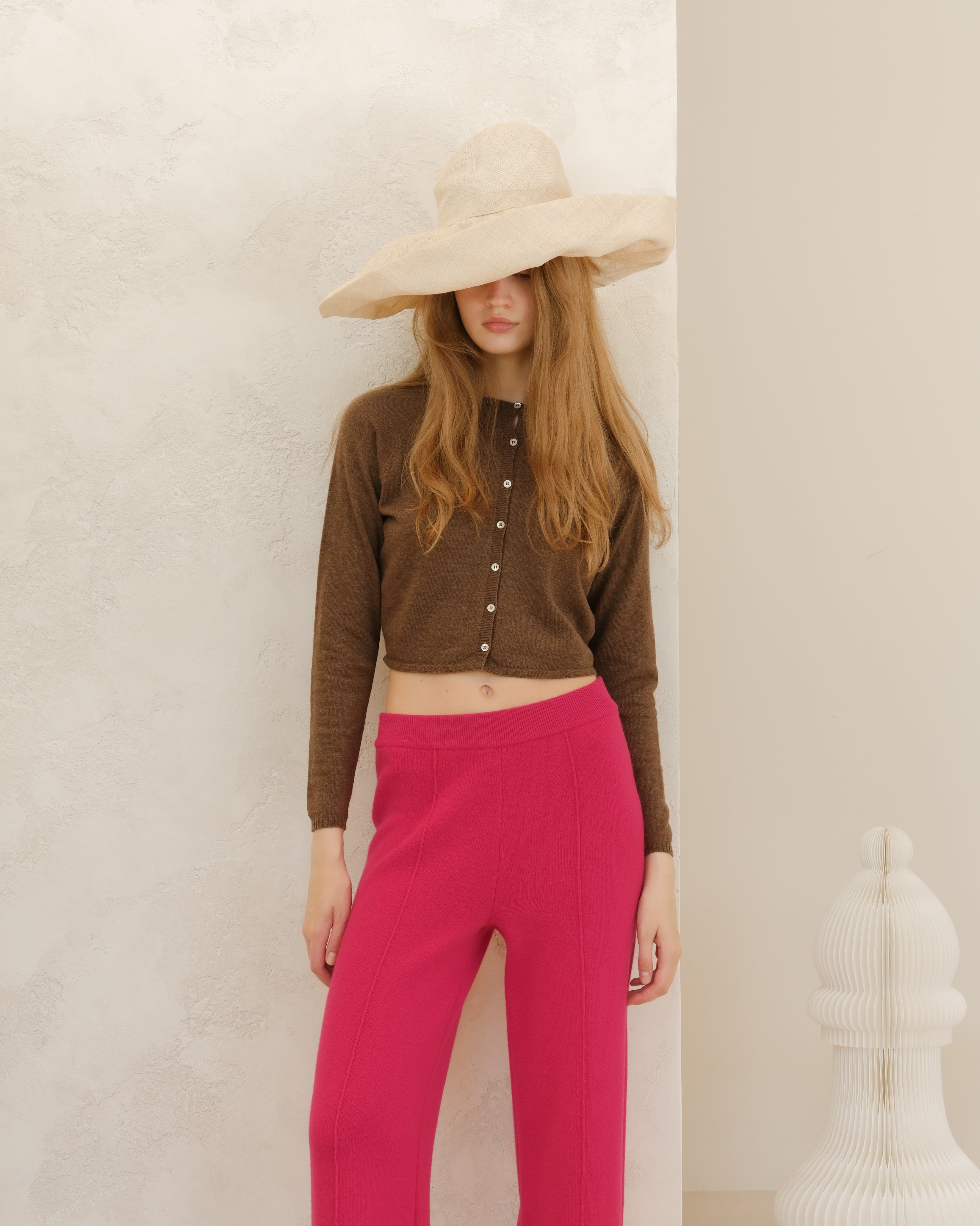 Cashmere Mix Cropped Cardigan