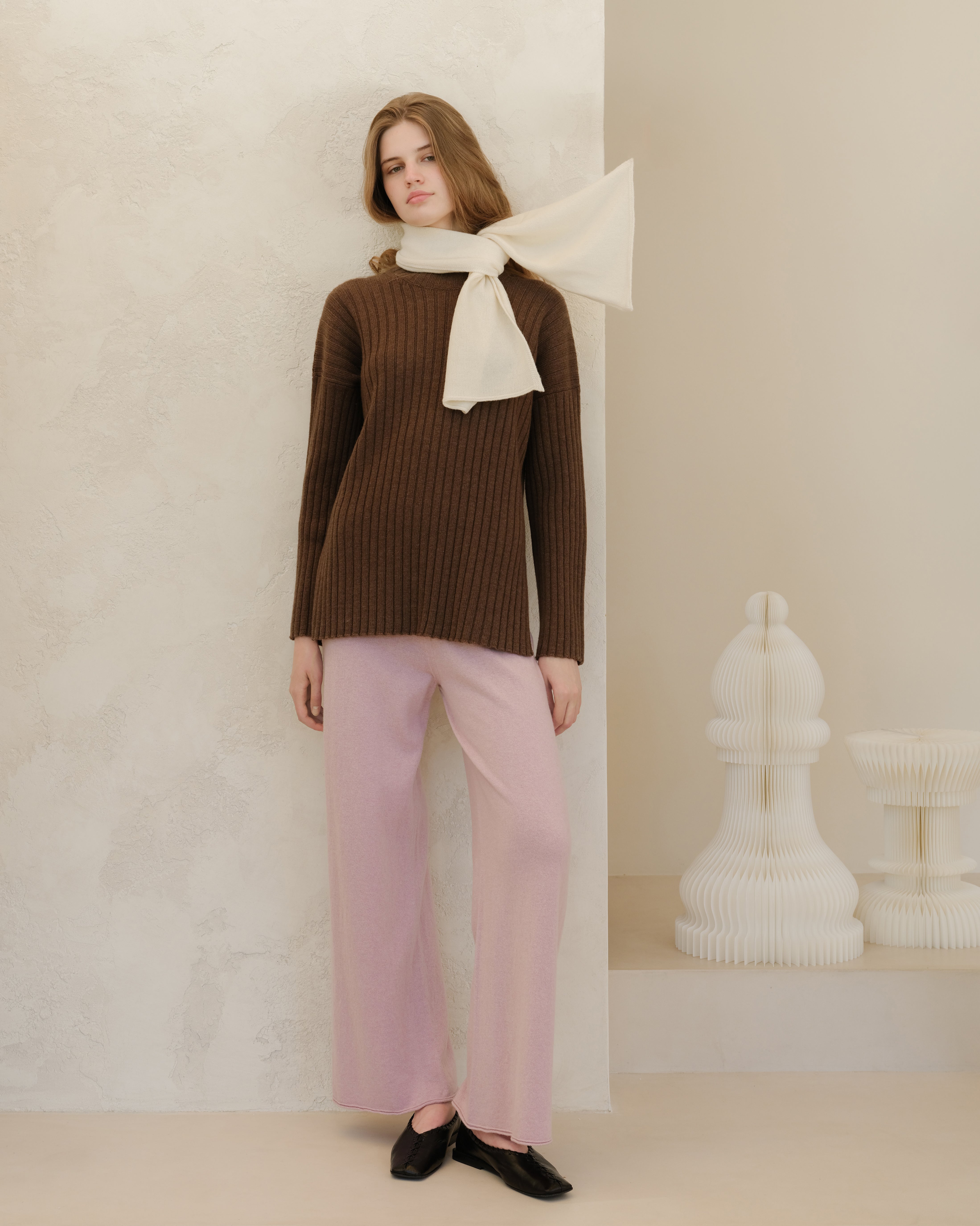 Cashmere Mix Jabot