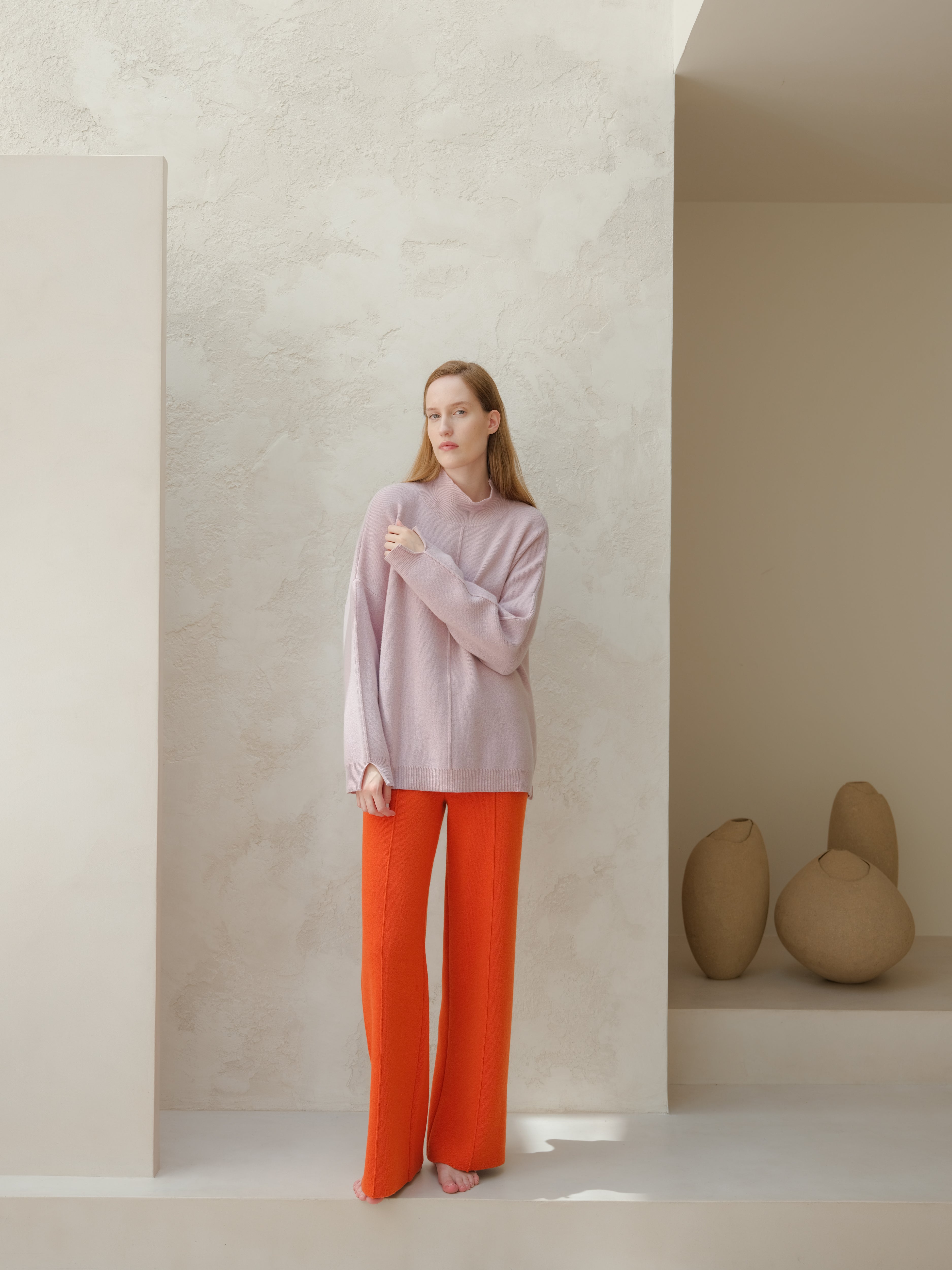 Cashmere Mix Maxi Turtleneck