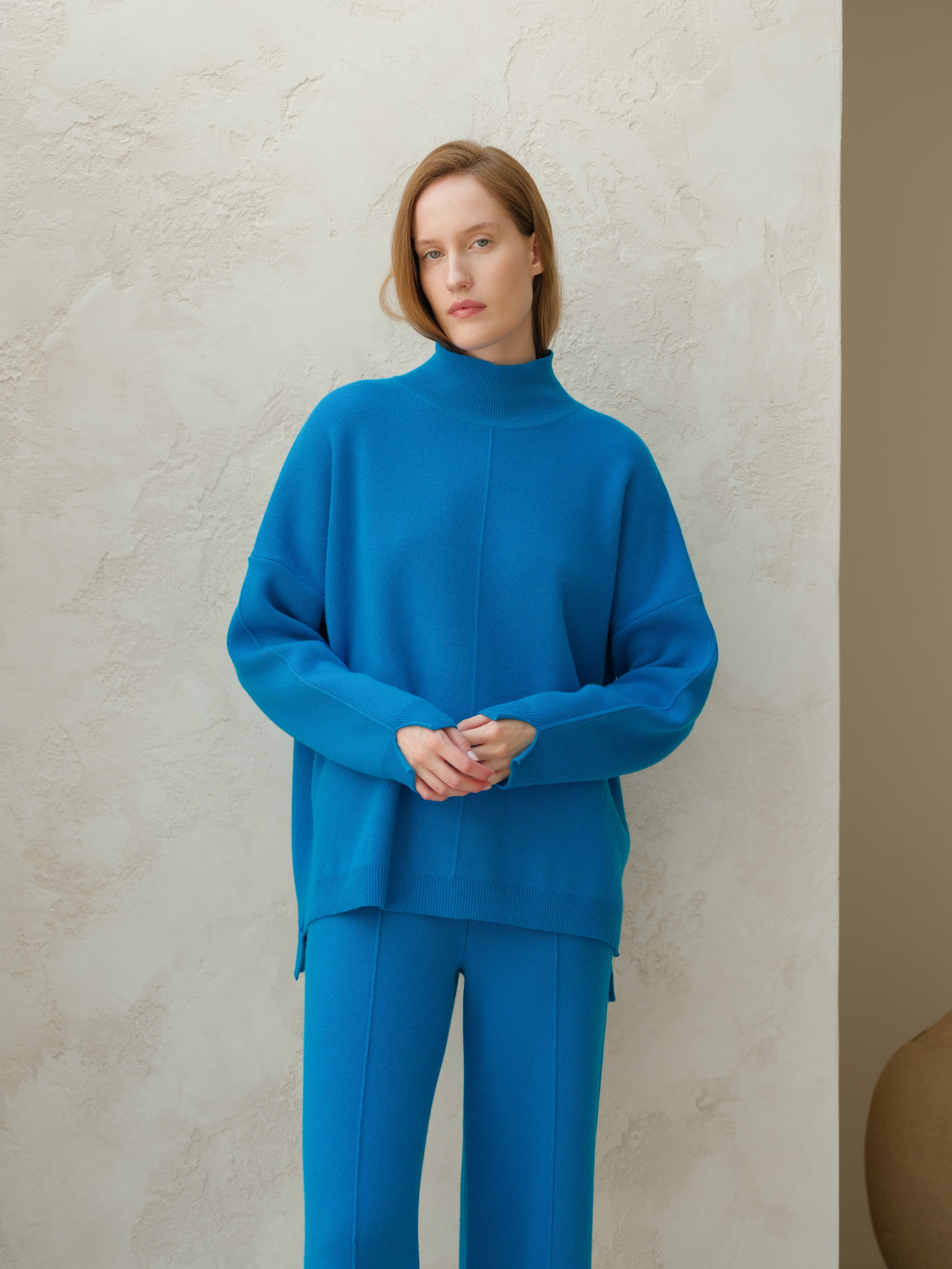 Cashmere Mix Maxi Turtleneck