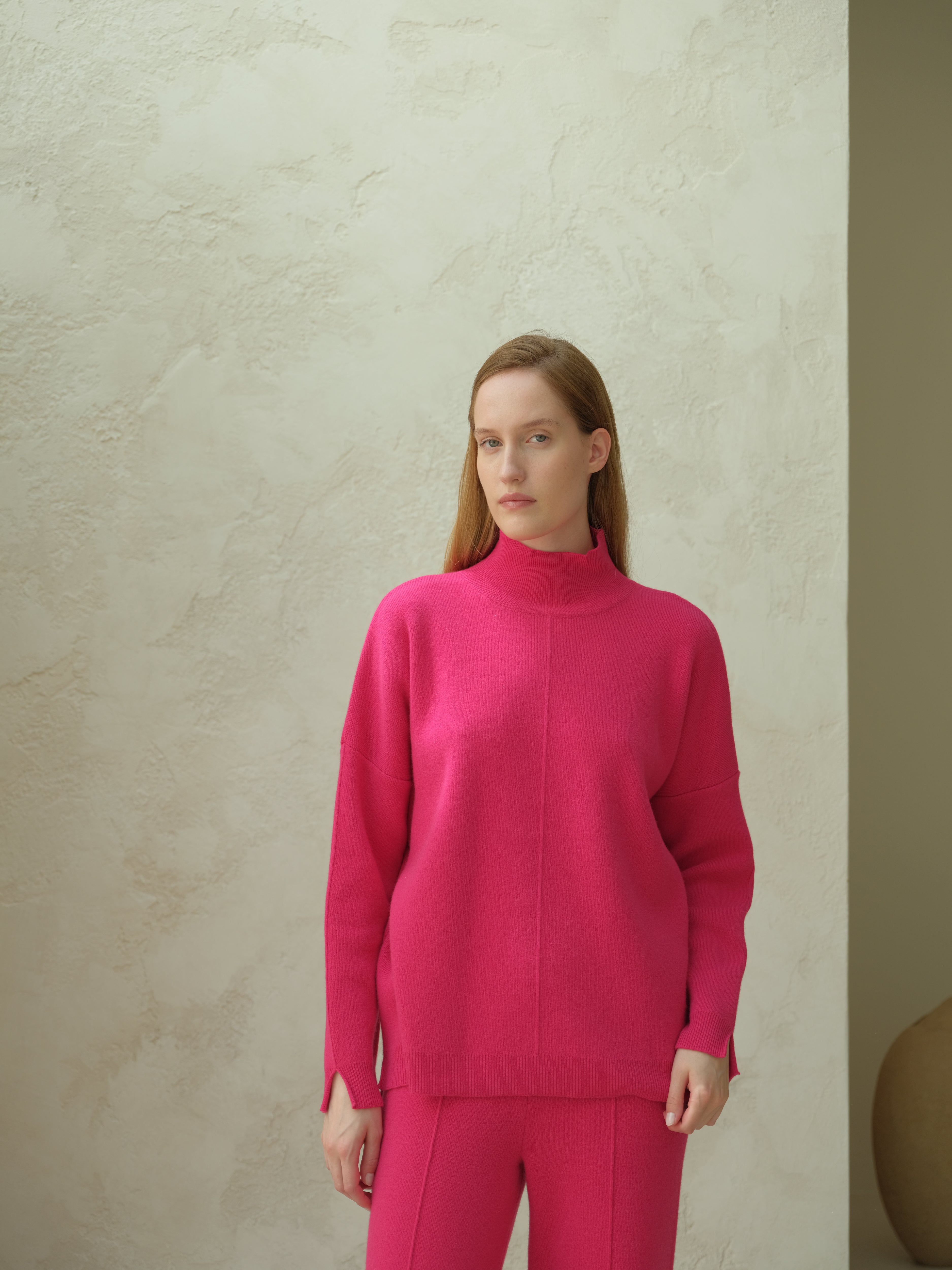 Cashmere Mix Maxi Turtleneck