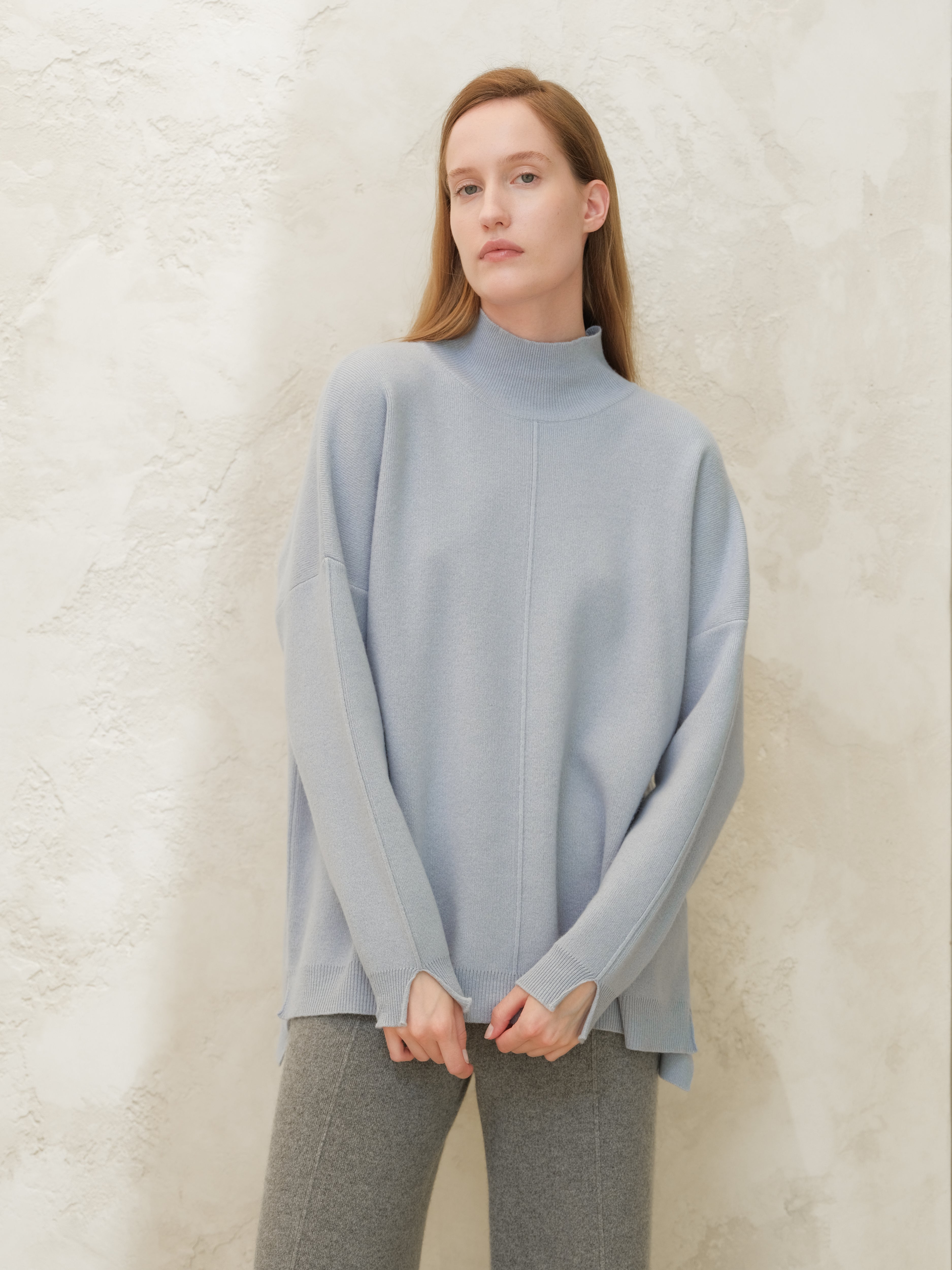 Cashmere Mix Maxi Turtleneck