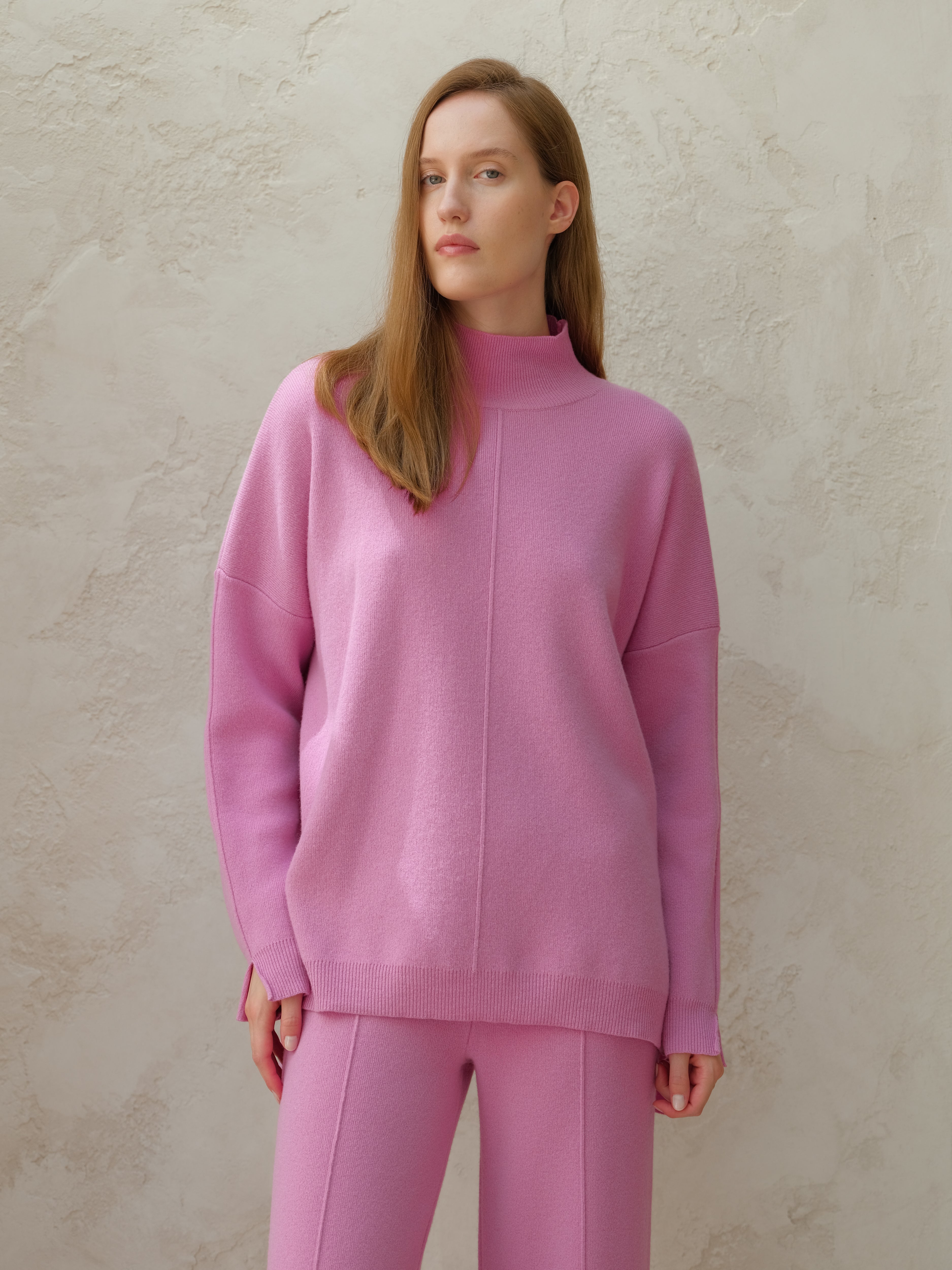 Cashmere Mix Maxi Turtleneck