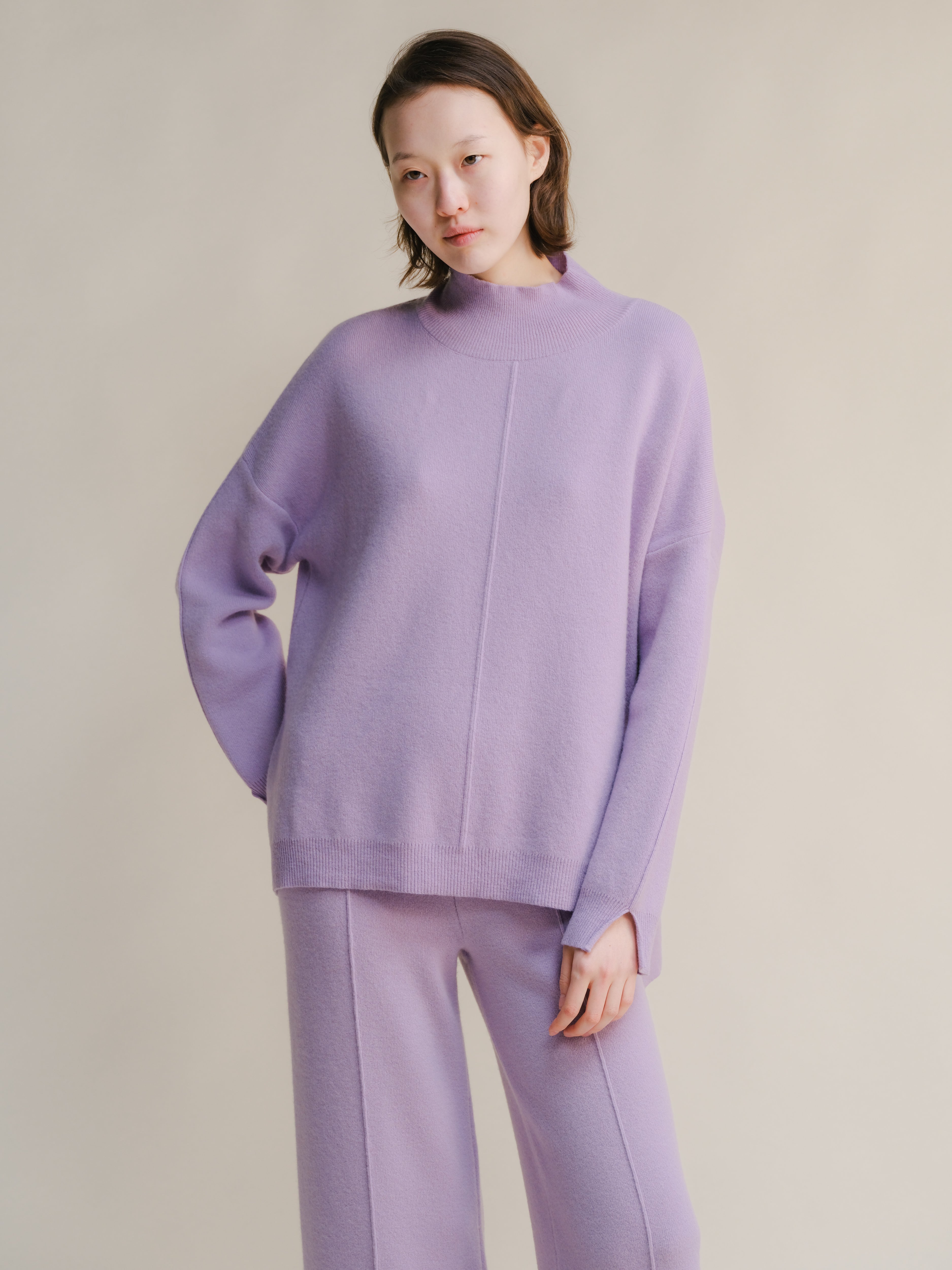 Cashmere Mix Maxi Turtleneck