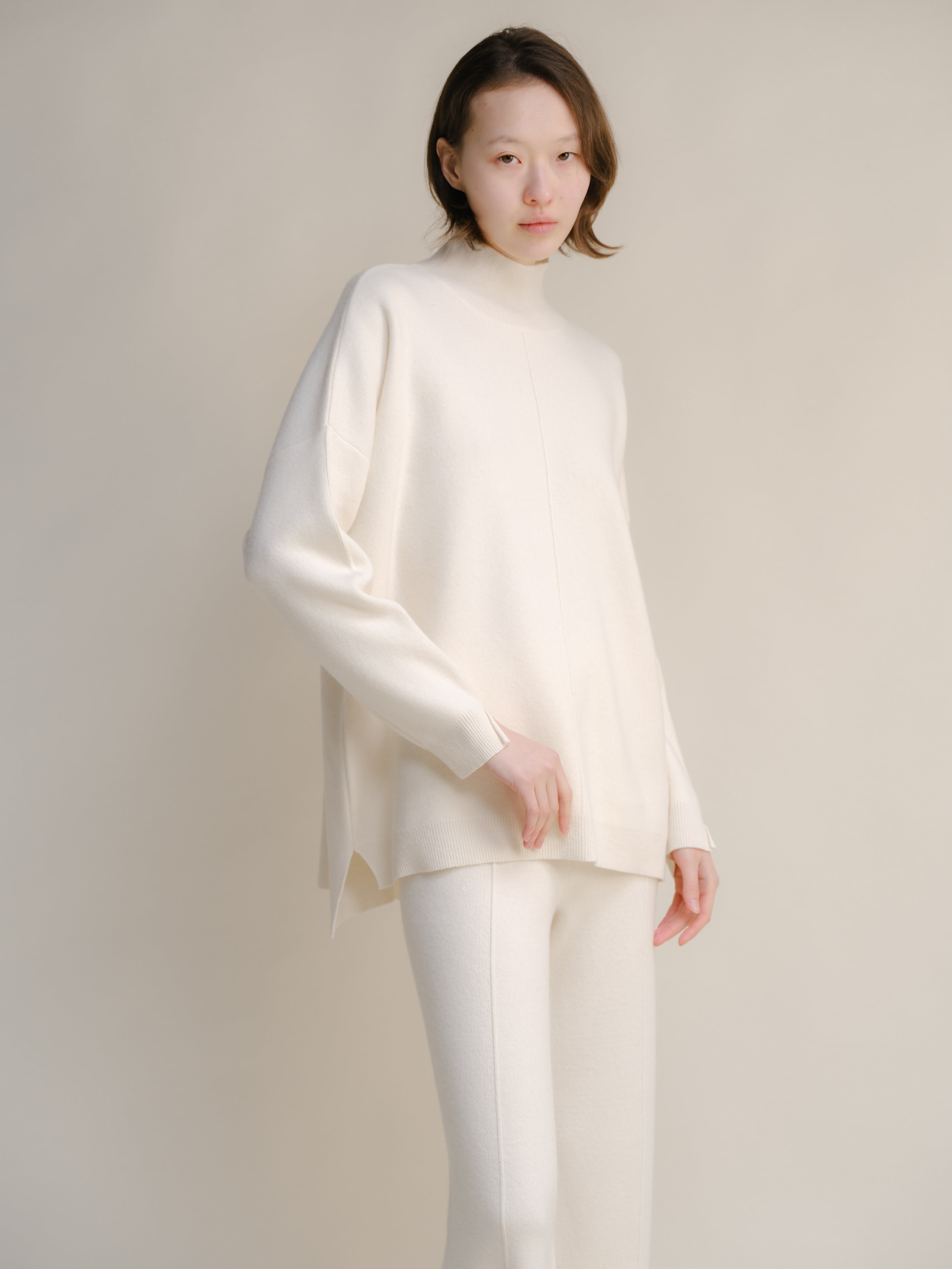 Cashmere Mix Maxi Turtleneck