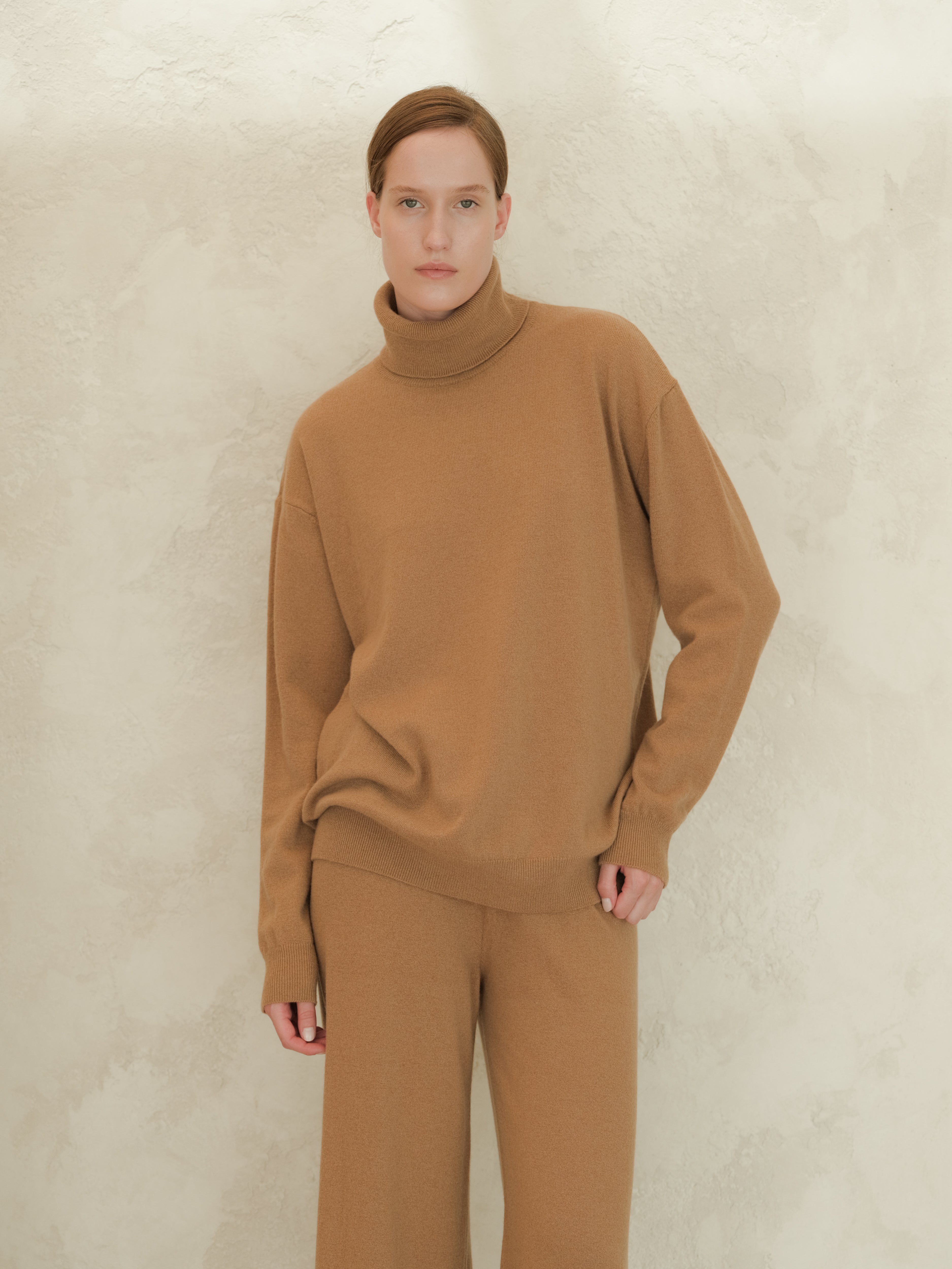 Cashmere Mix Turtleneck Sweater