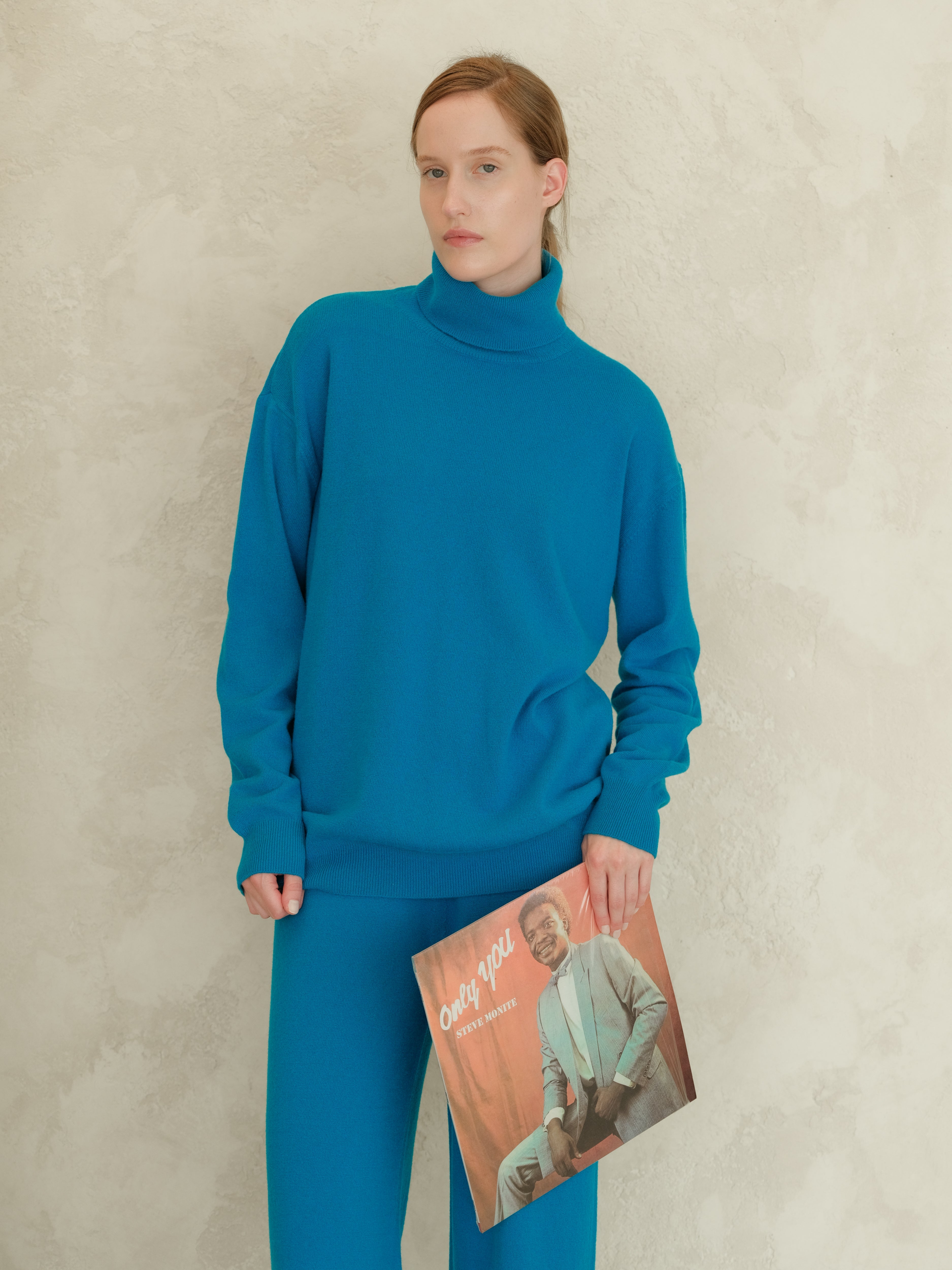 Cashmere Mix Turtleneck Sweater